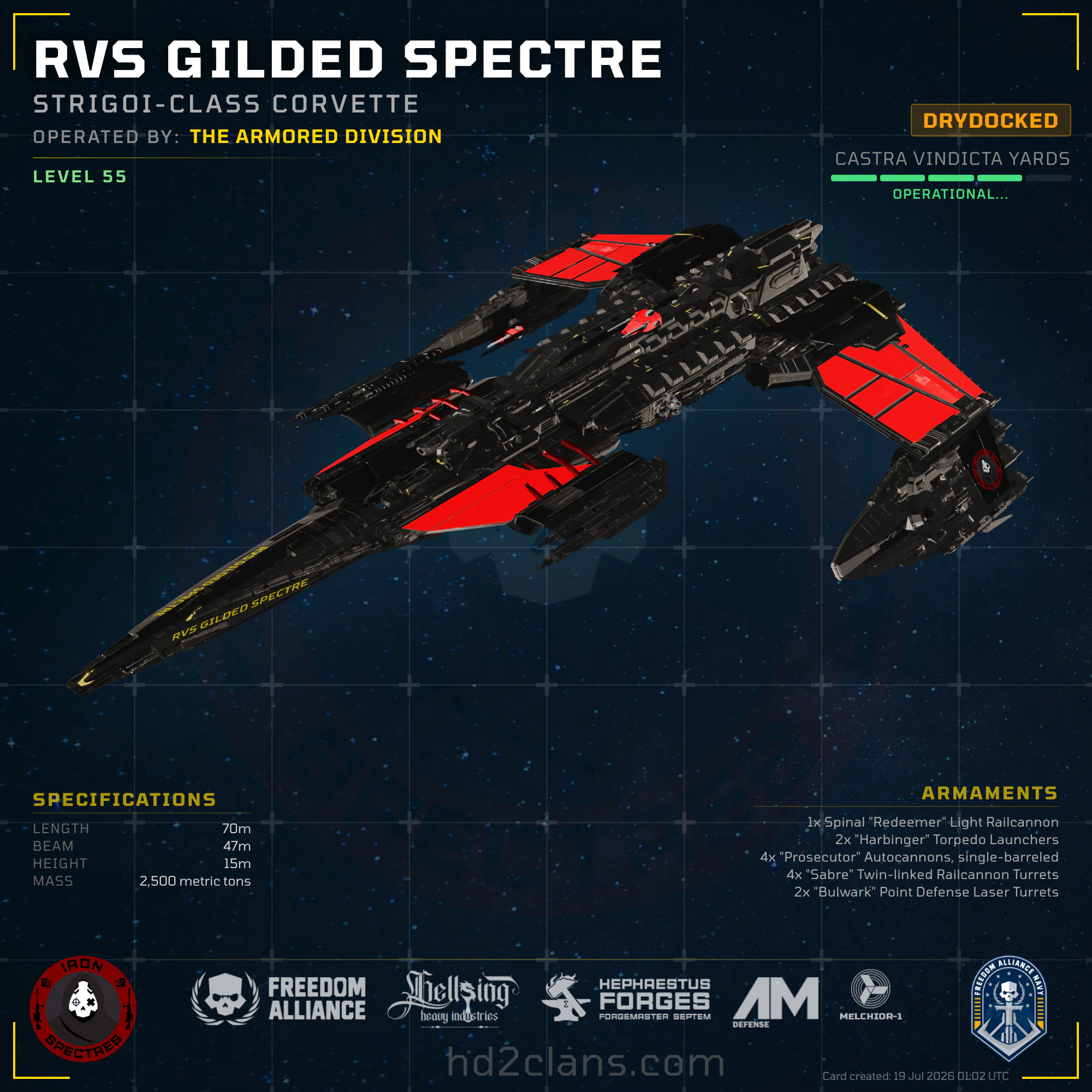 RVS Gilded Spectre