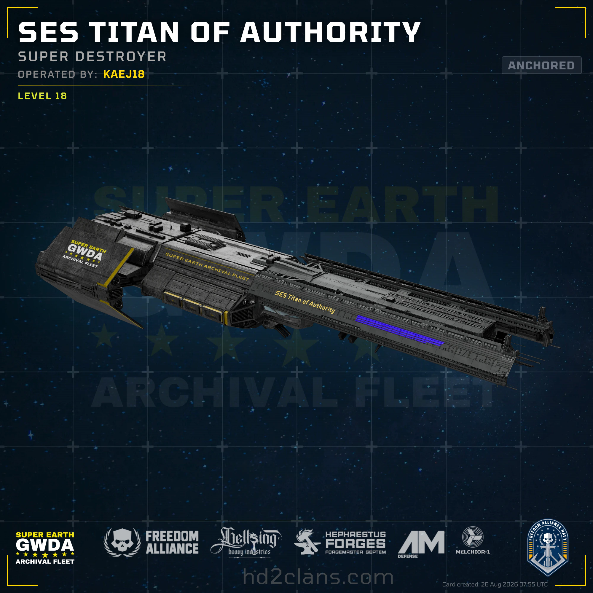SES Titan of Authority