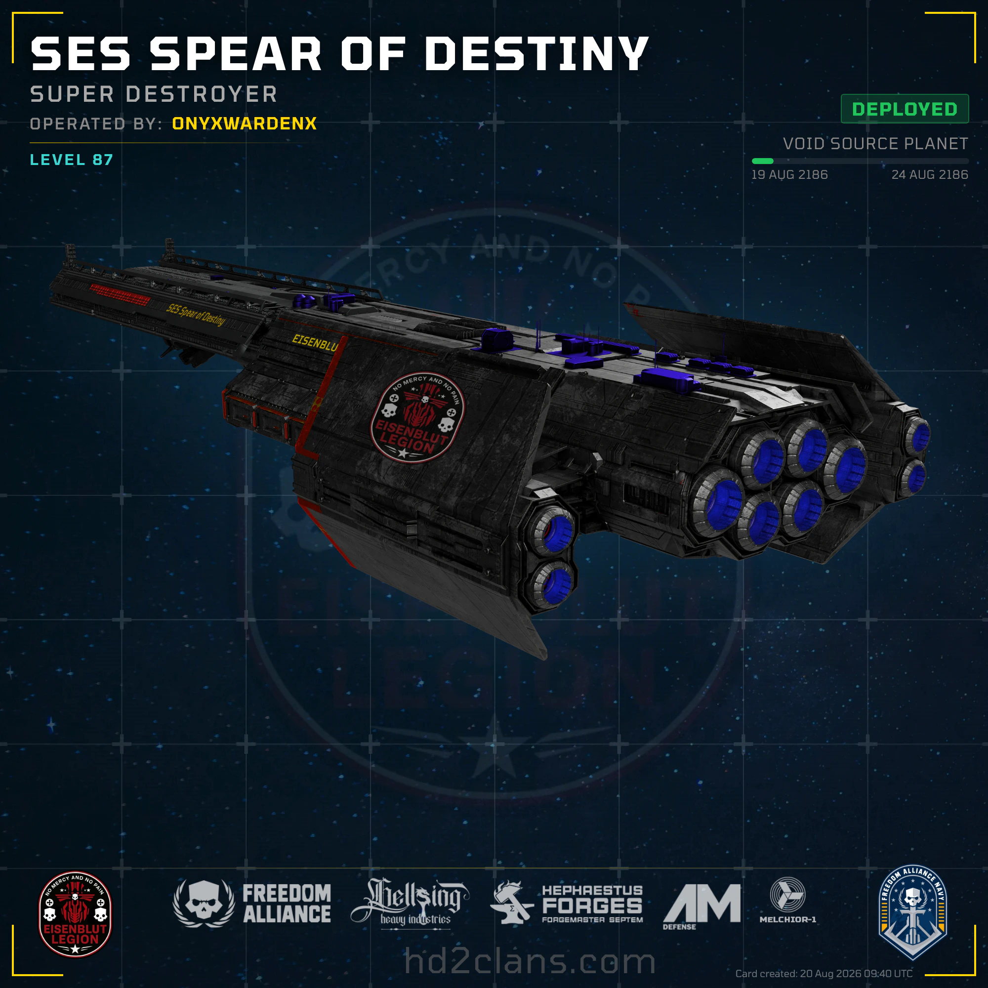 SES Spear of Destiny