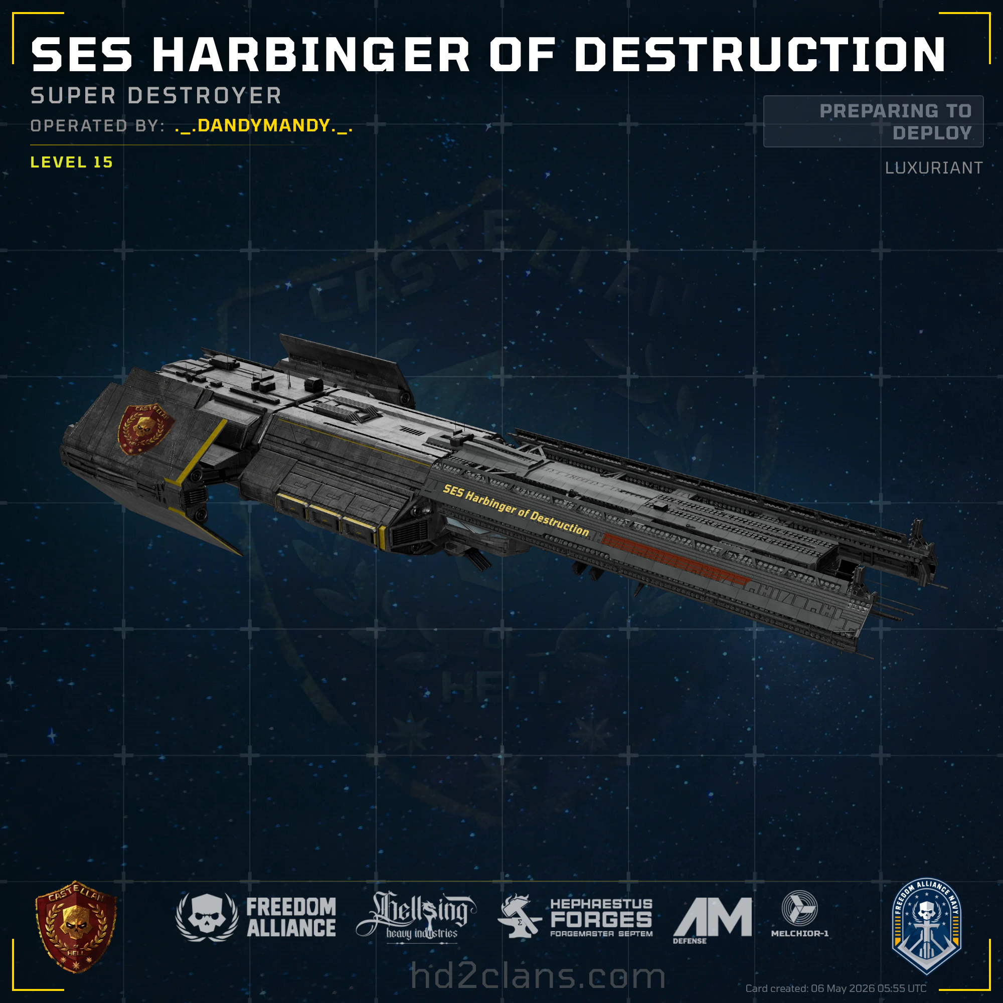 SES Harbinger of Destruction