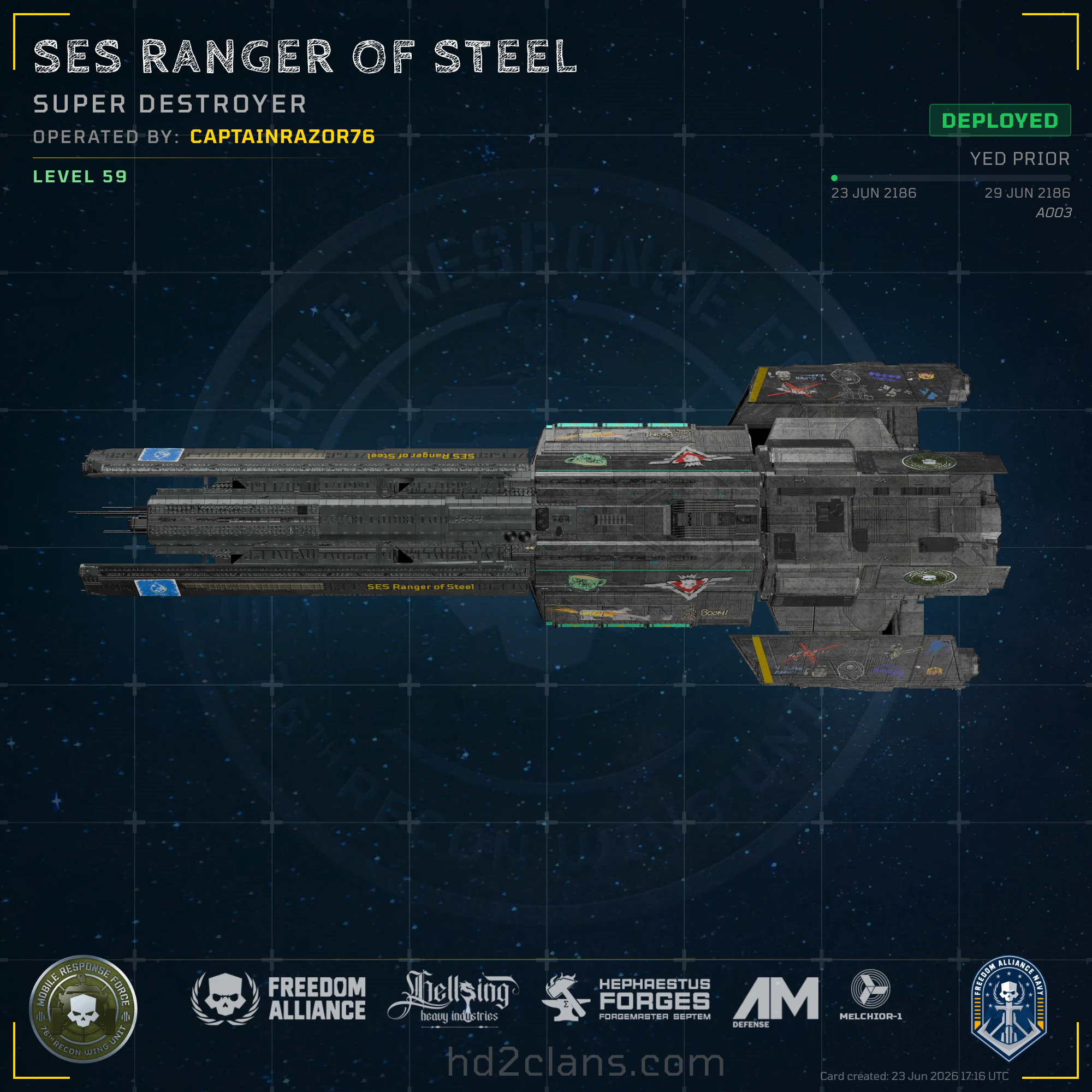 SES Ranger of Steel