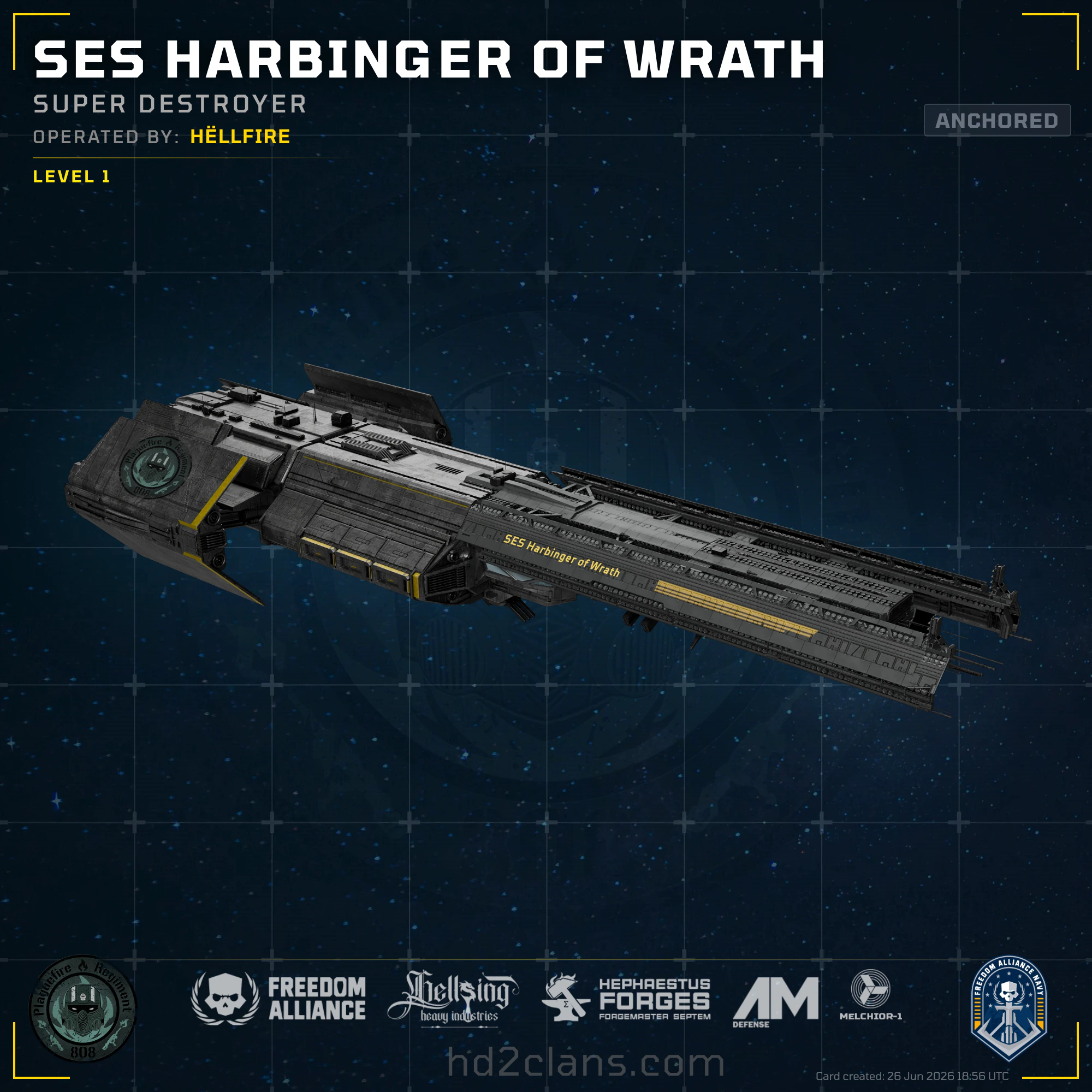 SES Harbinger of Wrath