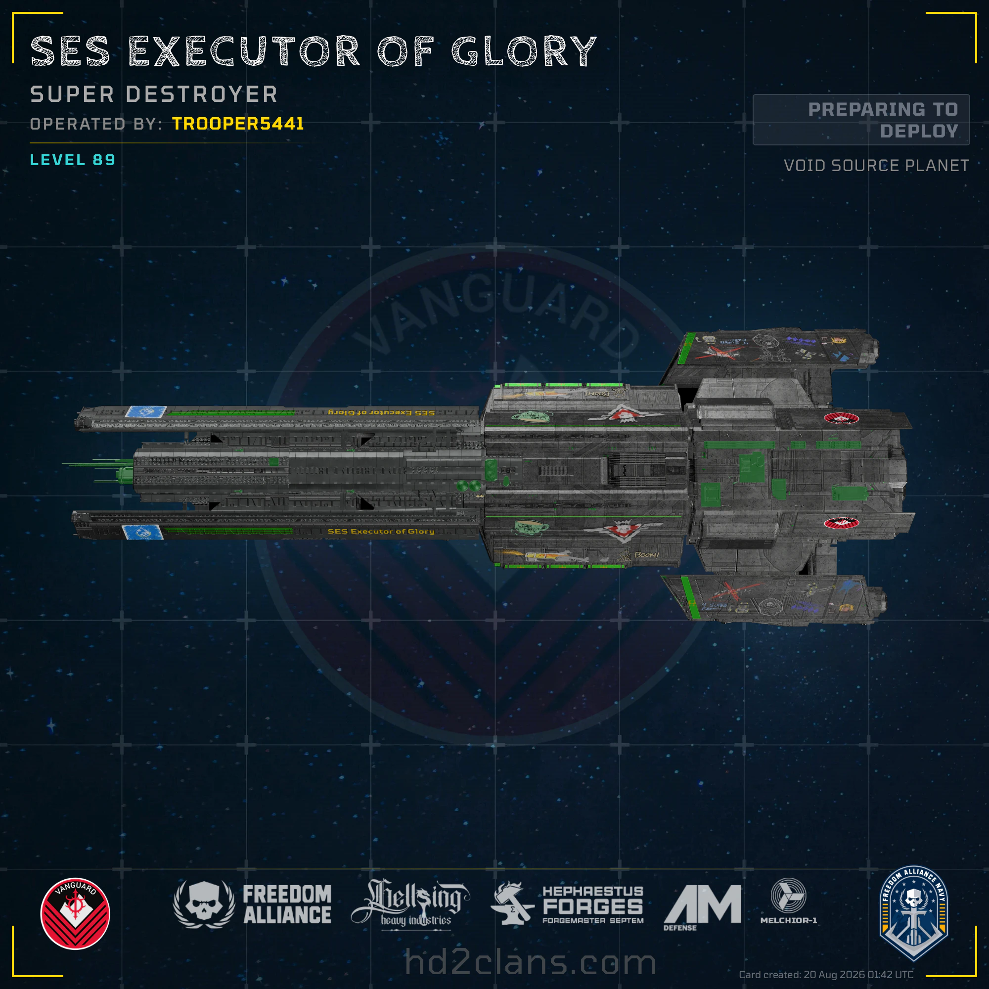 SES Executor of Glory
