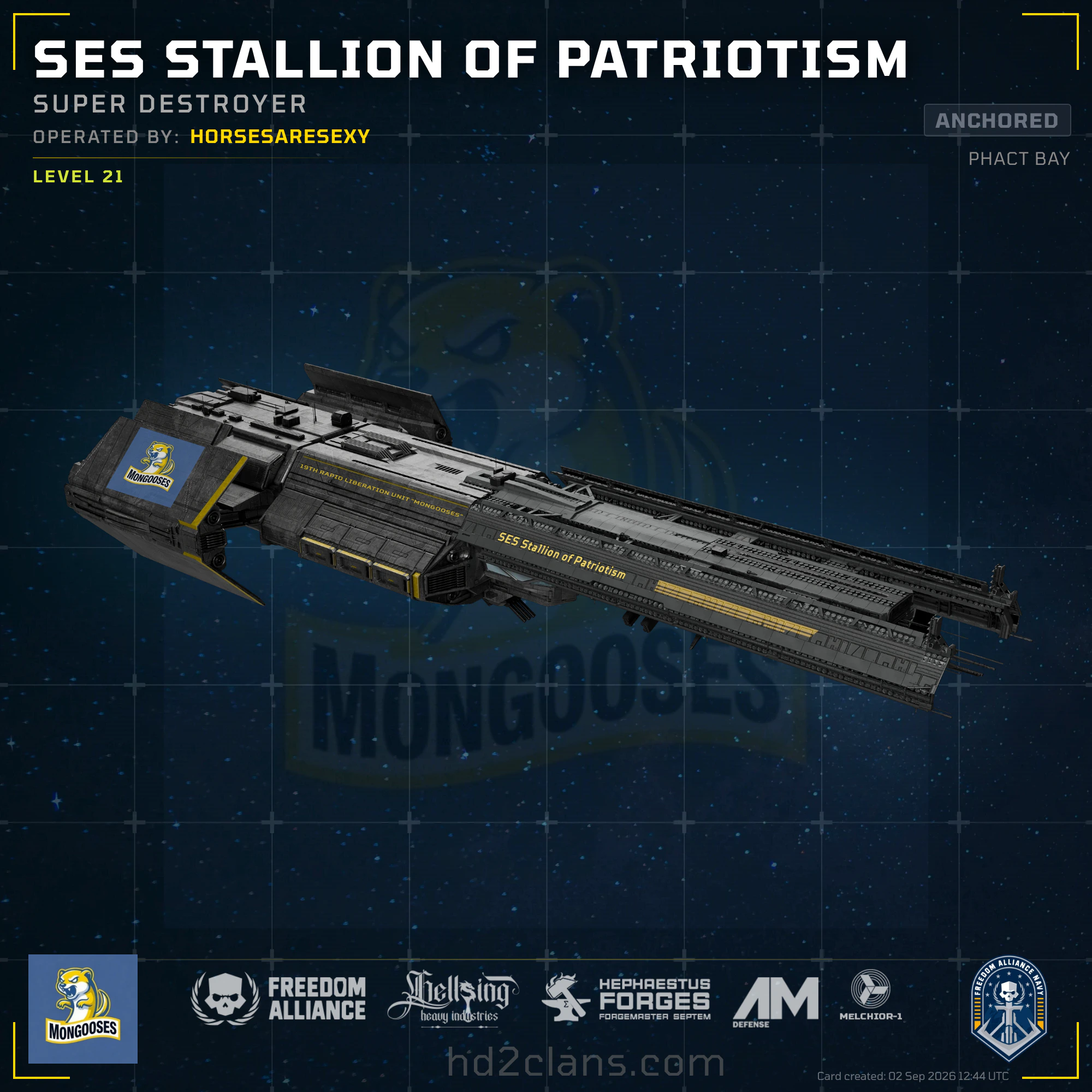 SES Stallion of Patriotism