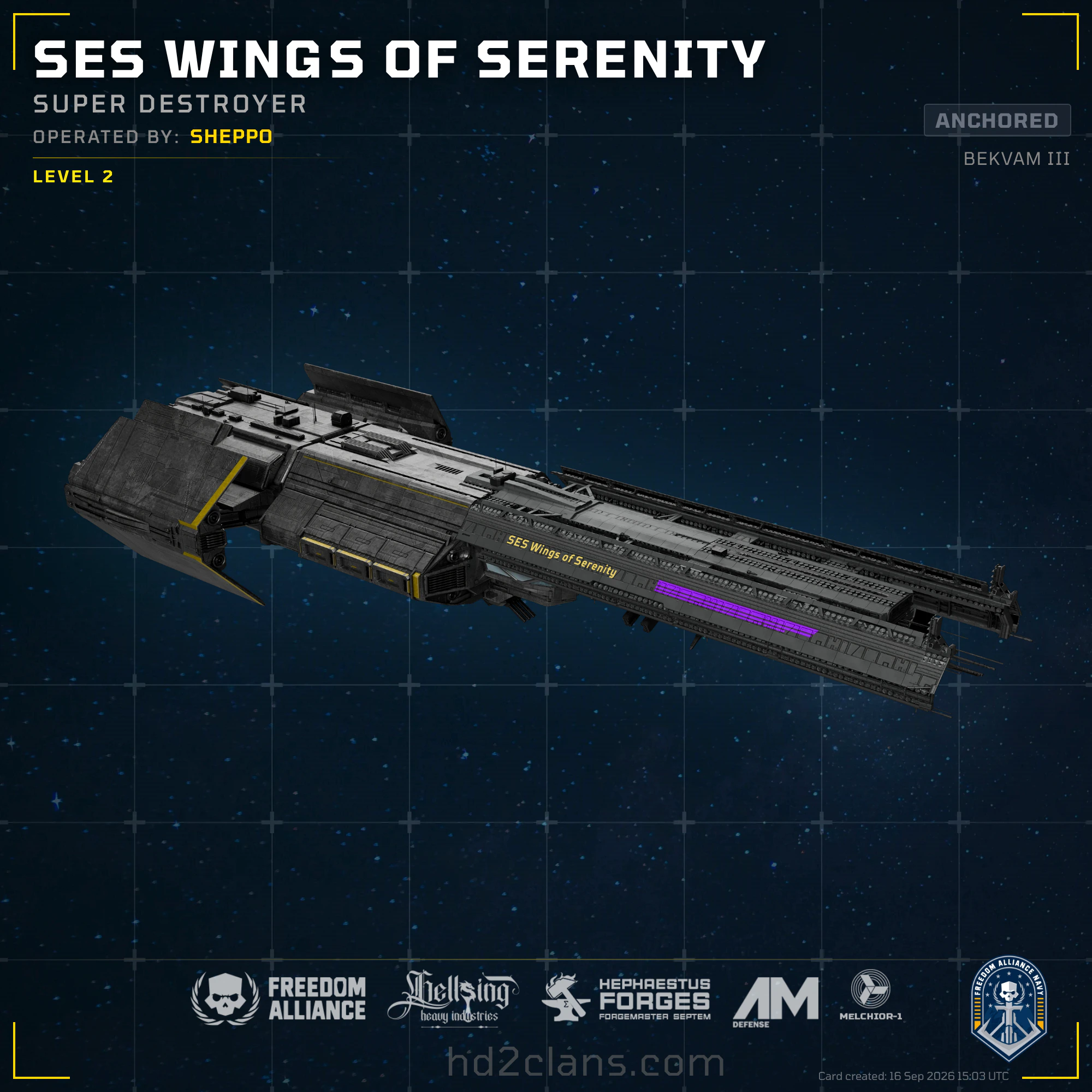 SES Wings of Serenity