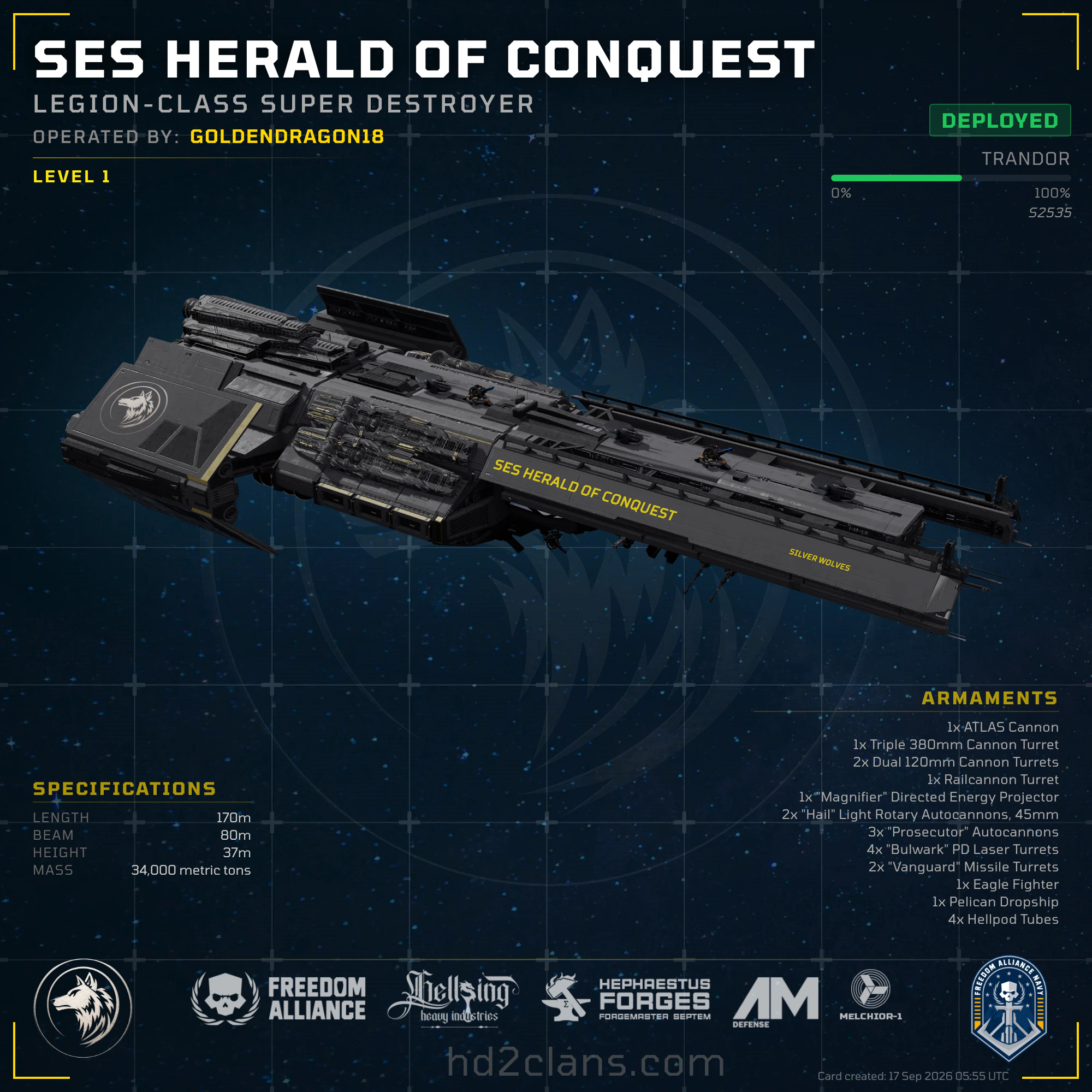 SES Herald of Conquest