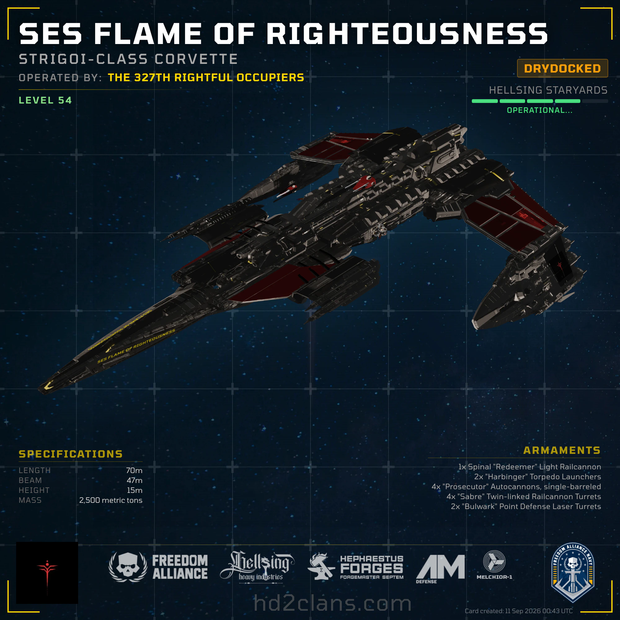 SES Flame of Righteousness