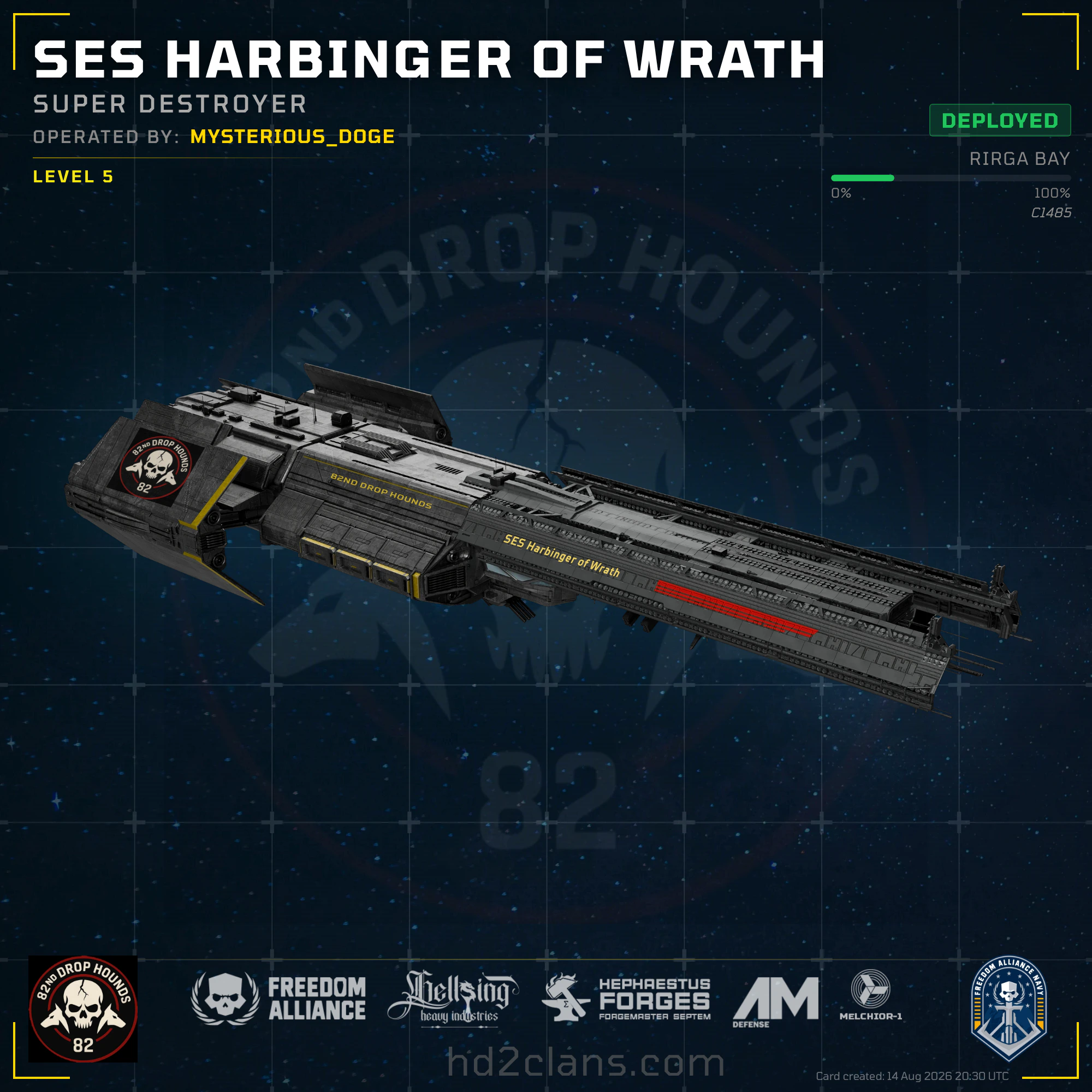 SES Harbinger of Wrath