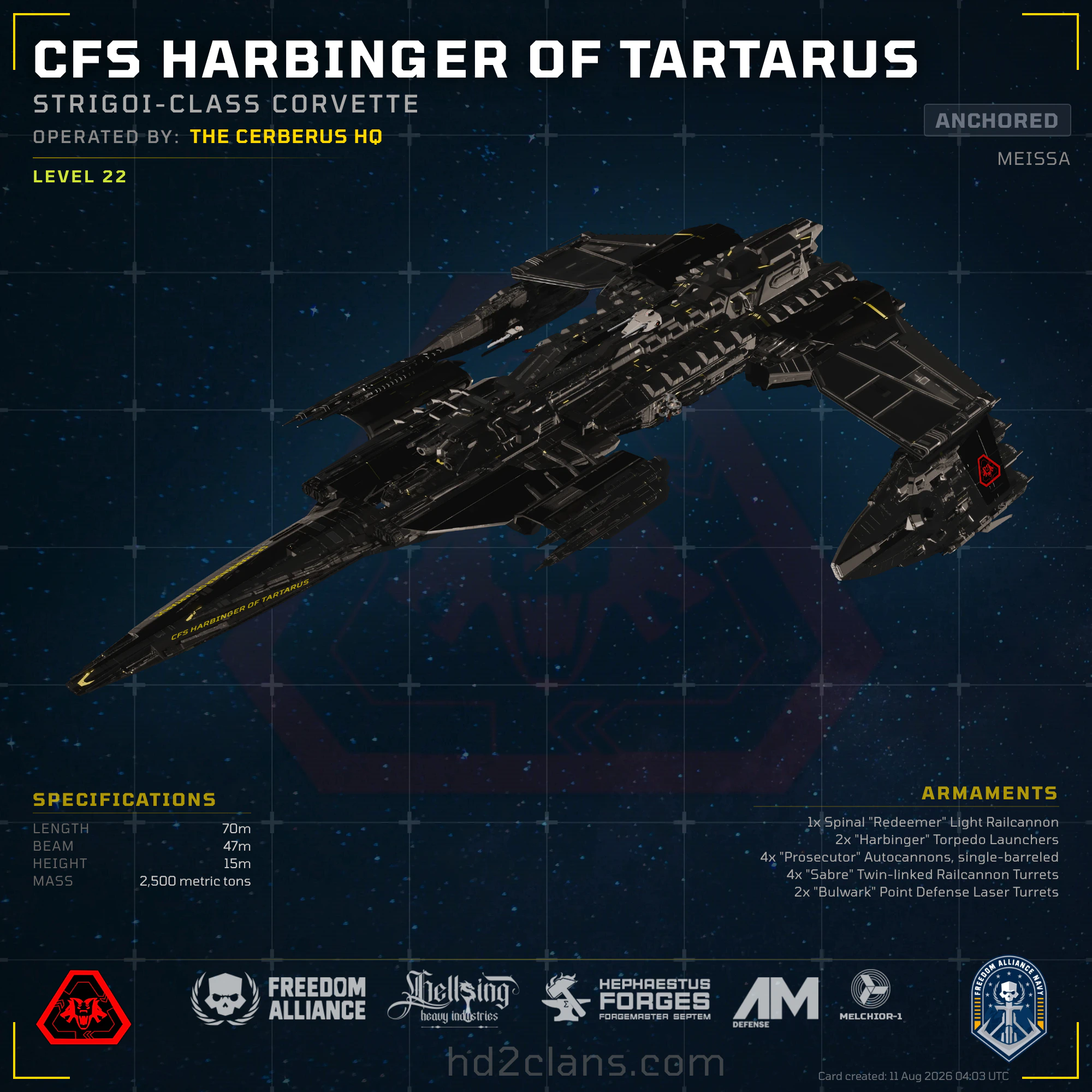 CFS Harbinger of Tartarus