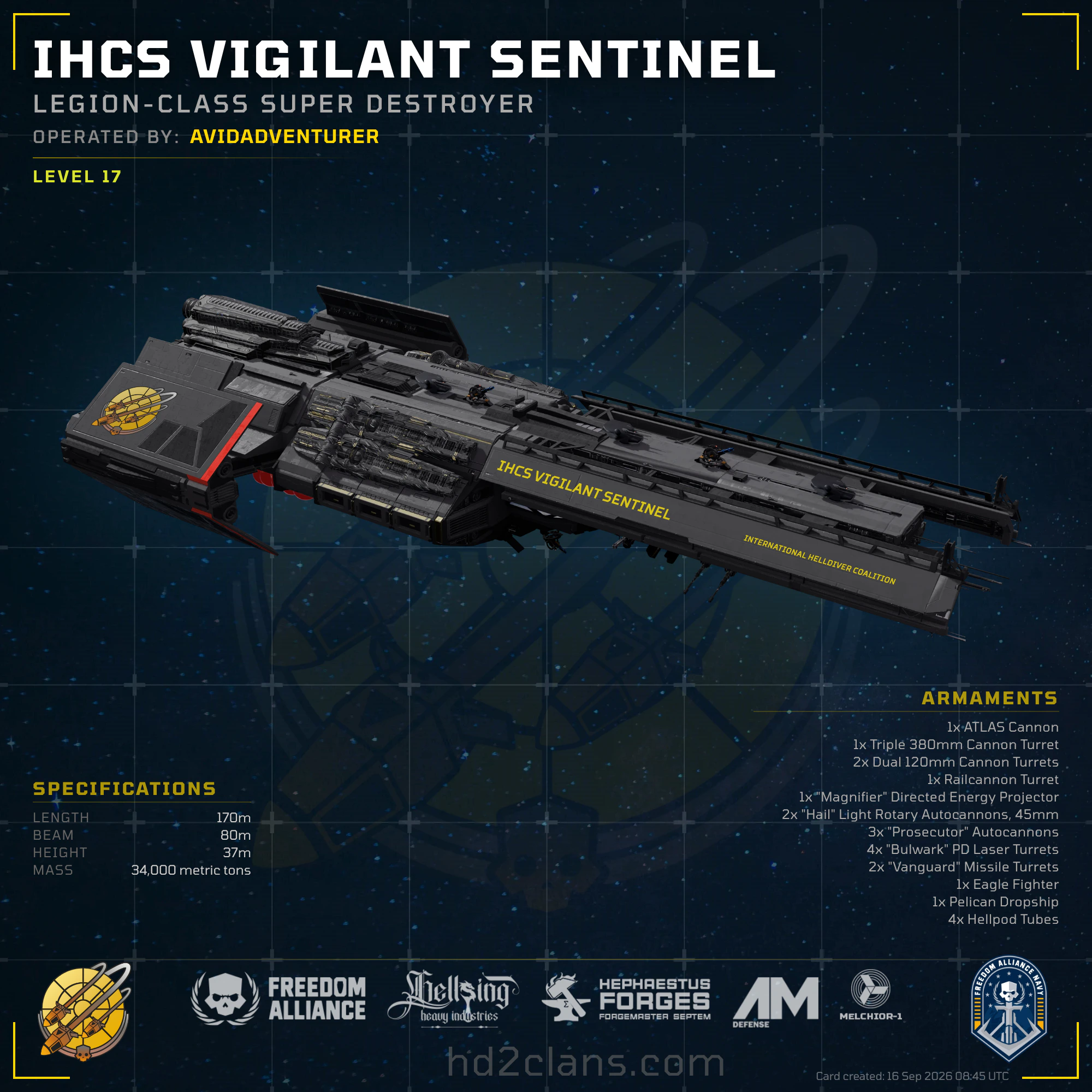 IHCS Vigilant Sentinel