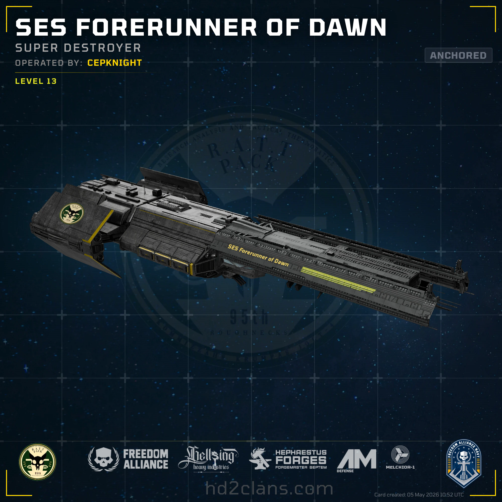 SES Forerunner of Dawn