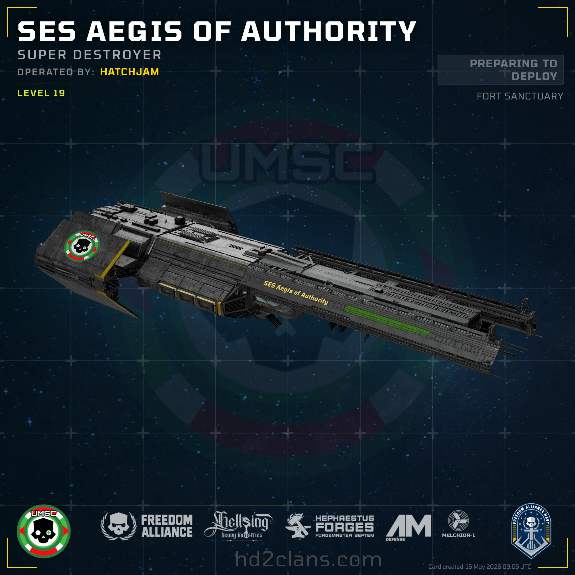 SES Aegis of Authority