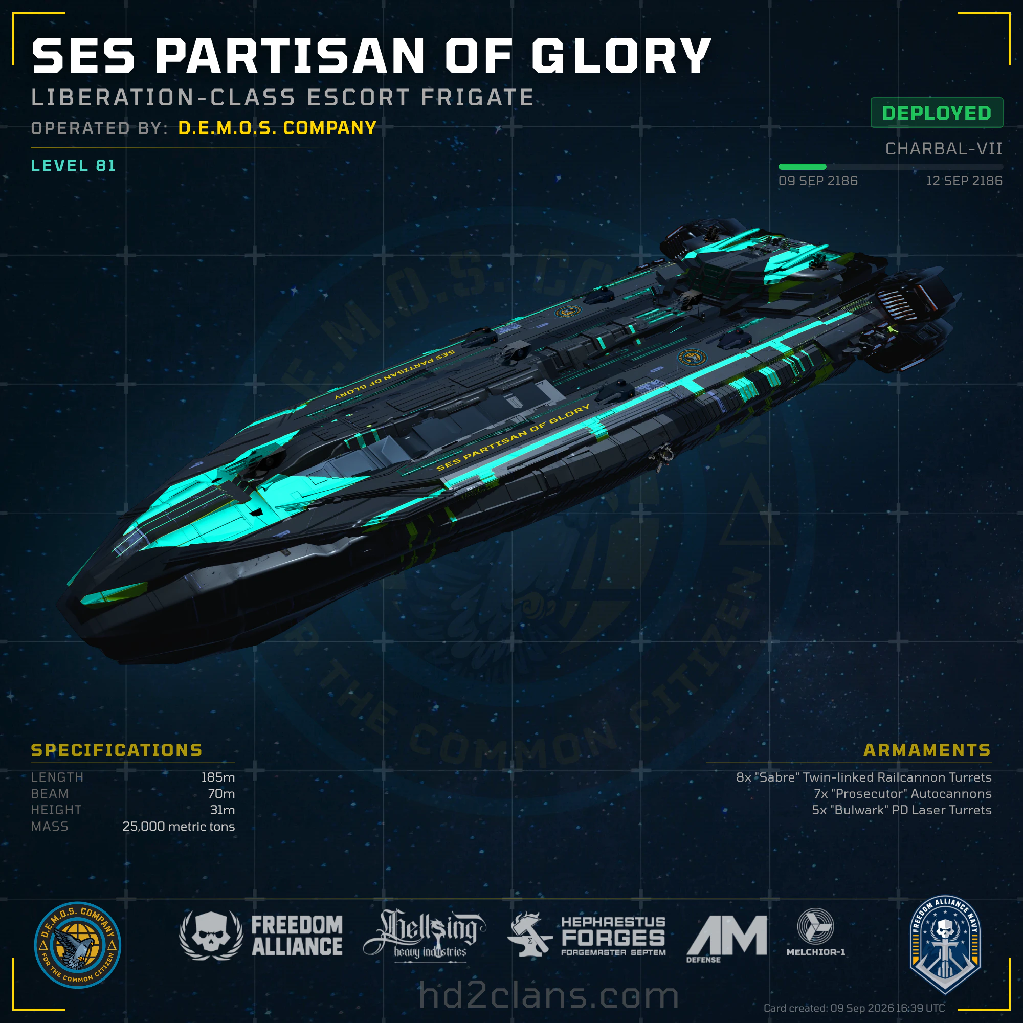 SES Partisan of Glory