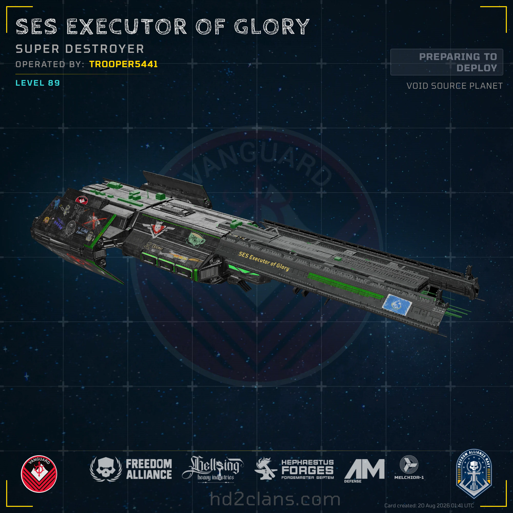SES Executor of Glory