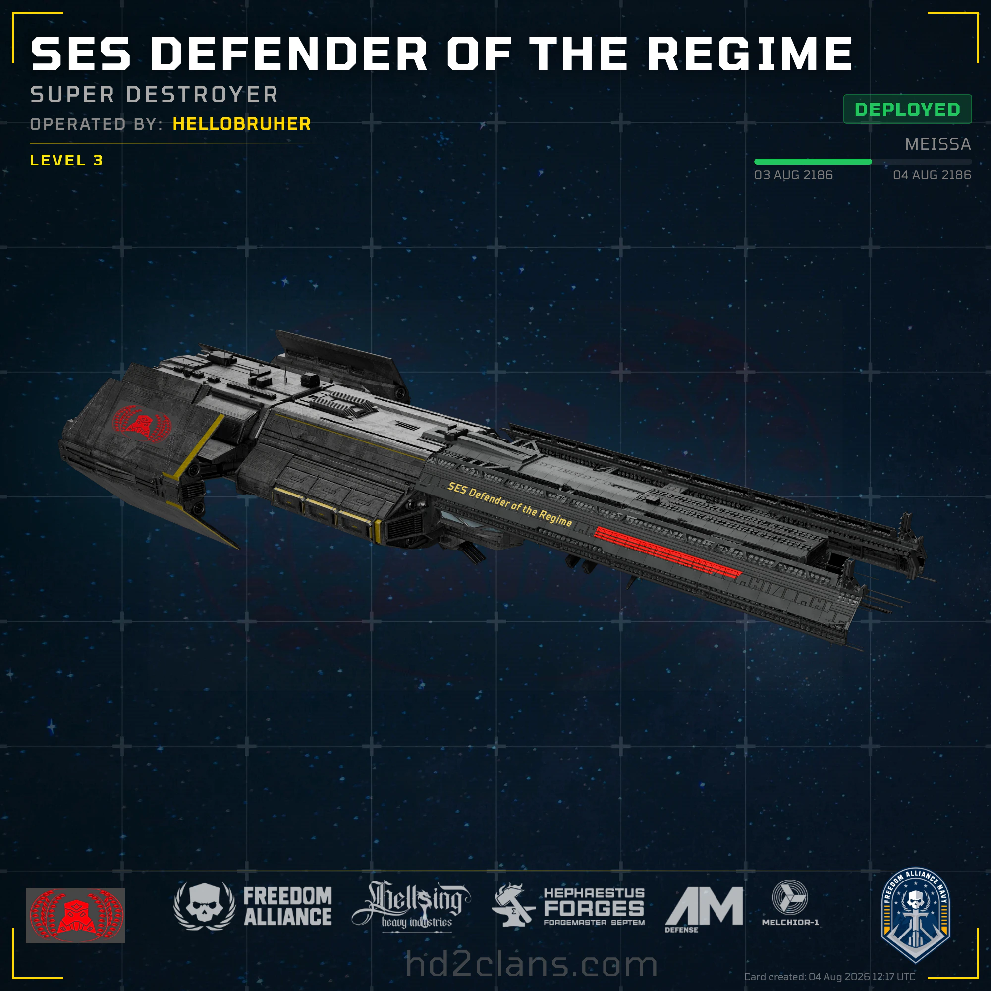 SES Defender of the Regime