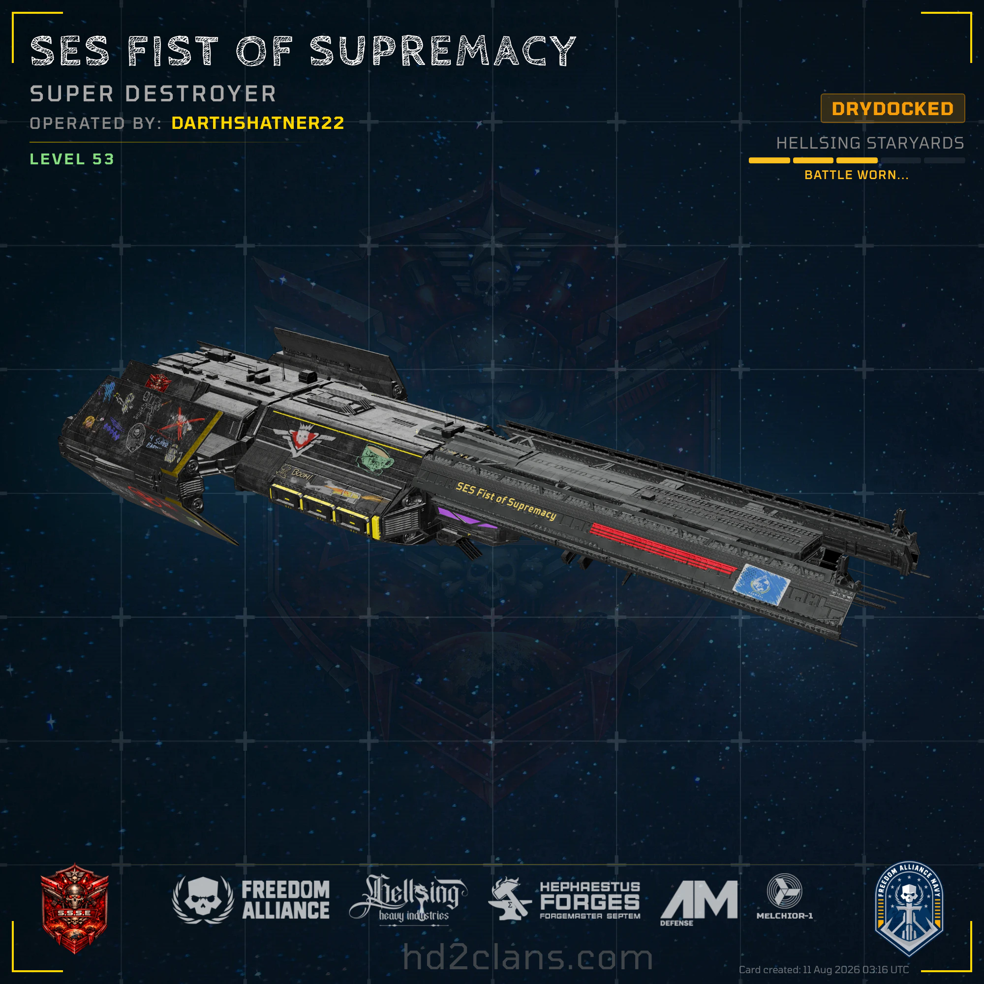 SES Fist of Supremacy
