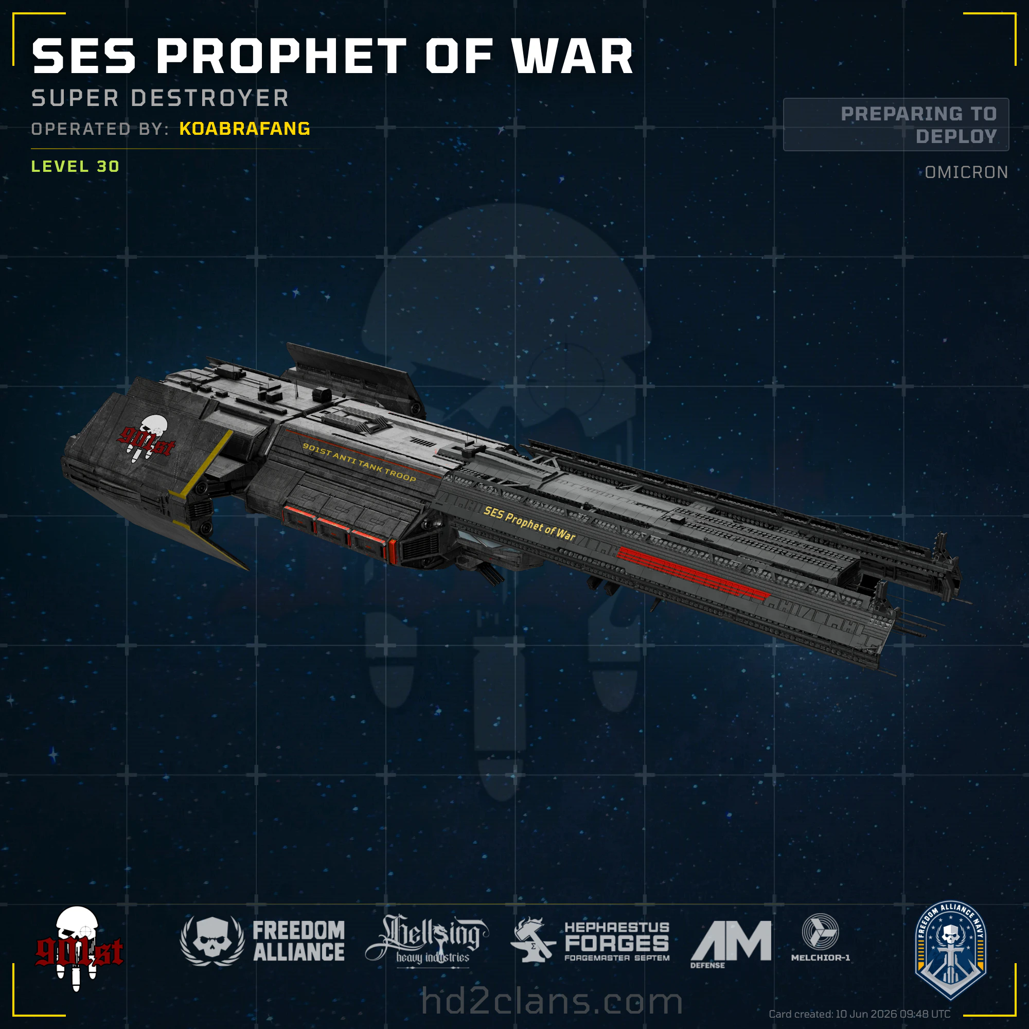 SES Prophet of War