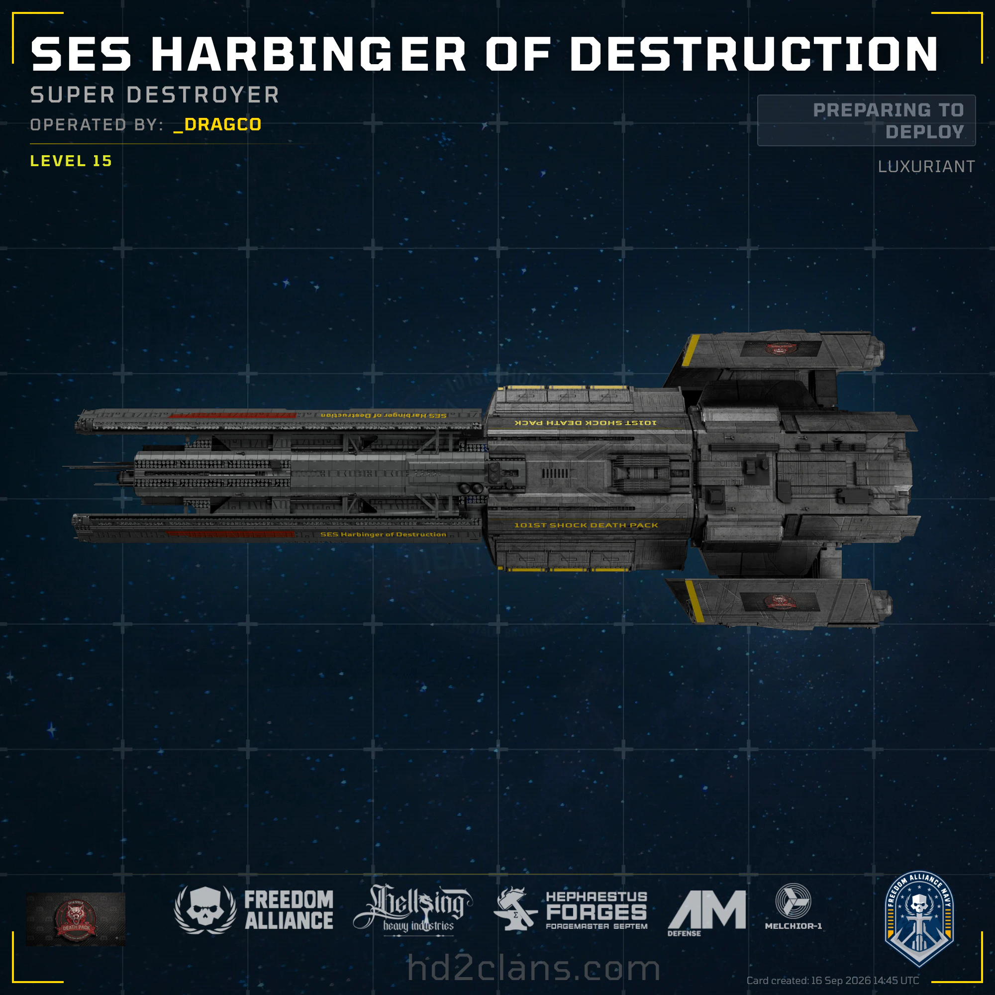 SES Harbinger of Destruction