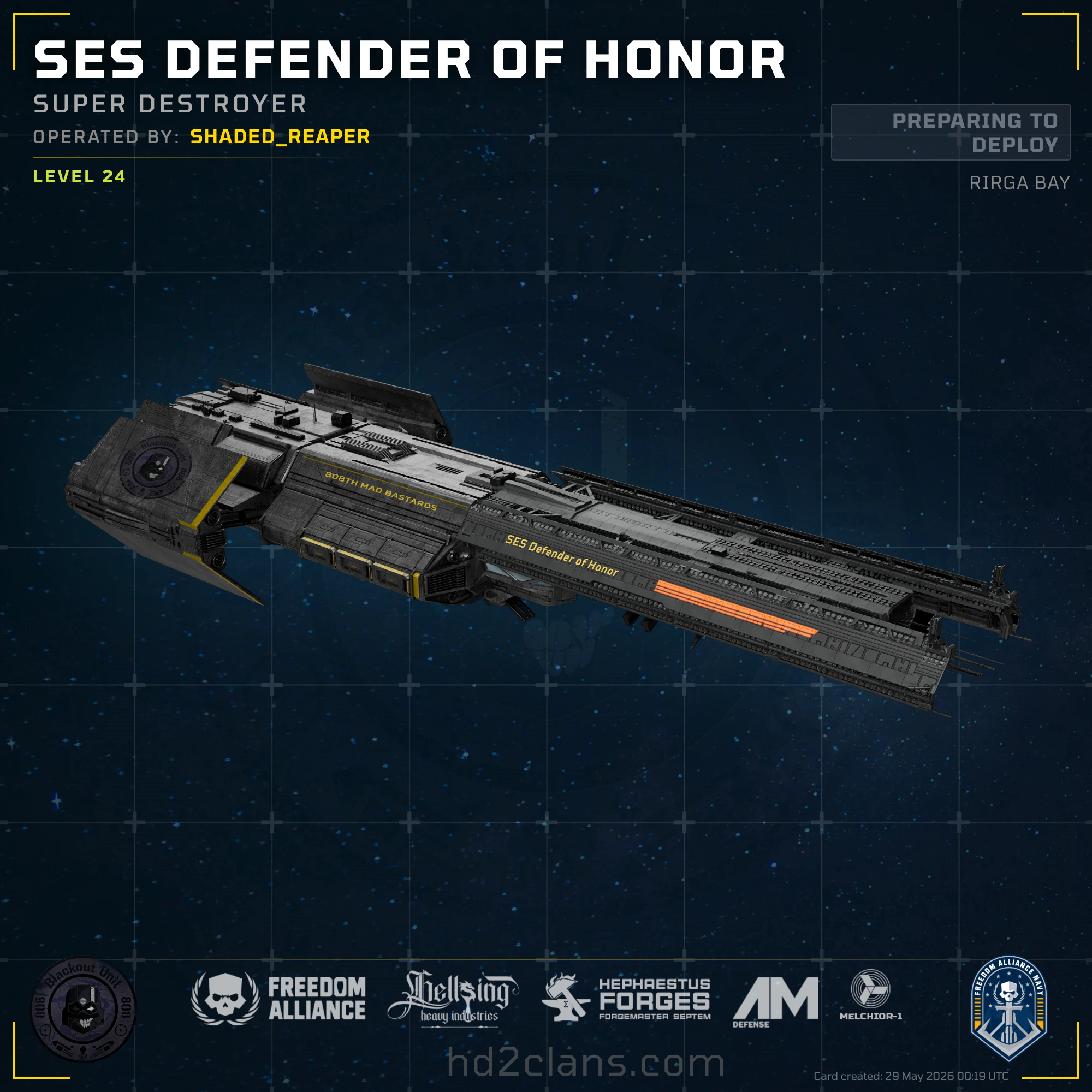 SES Defender of Honor