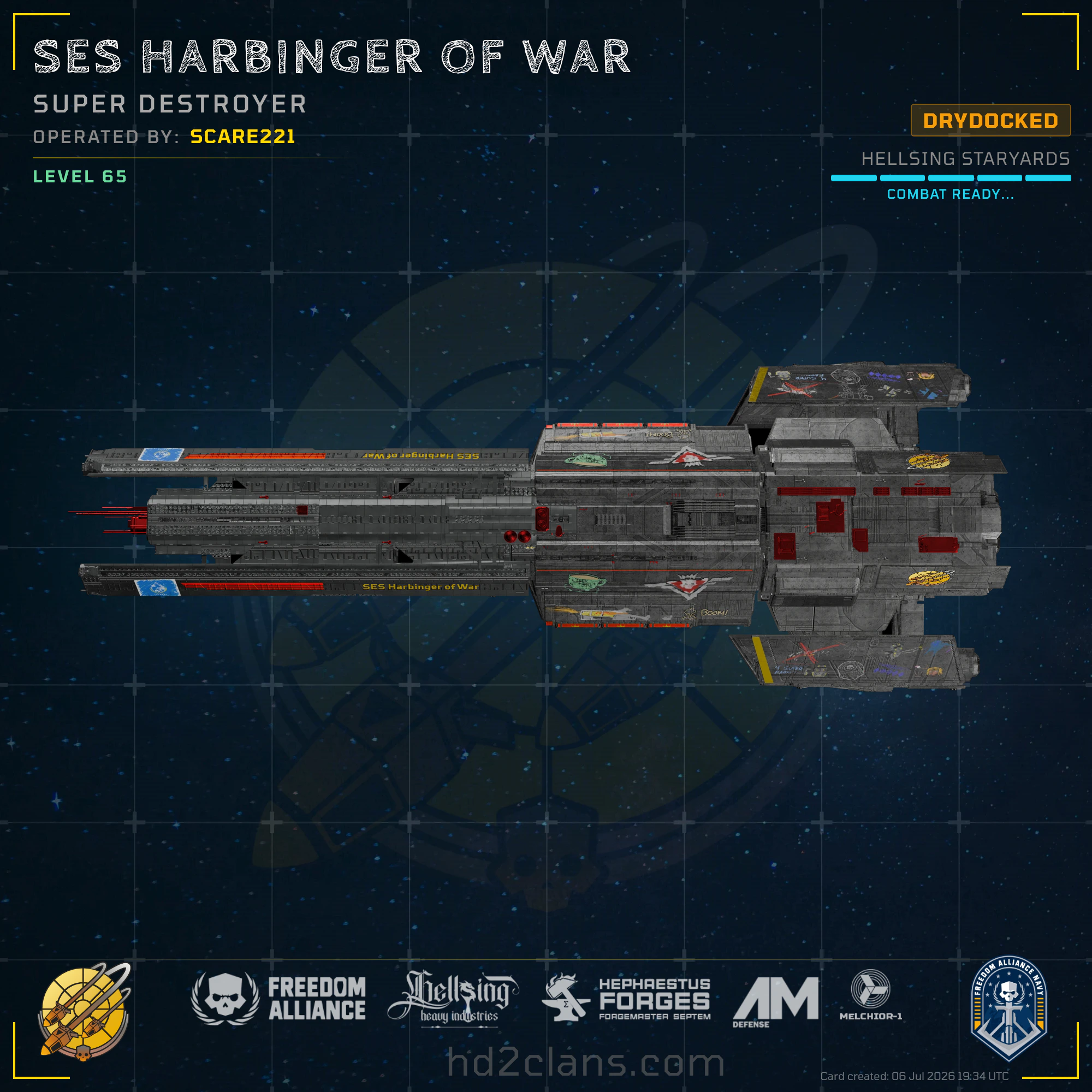 SES Harbinger of War