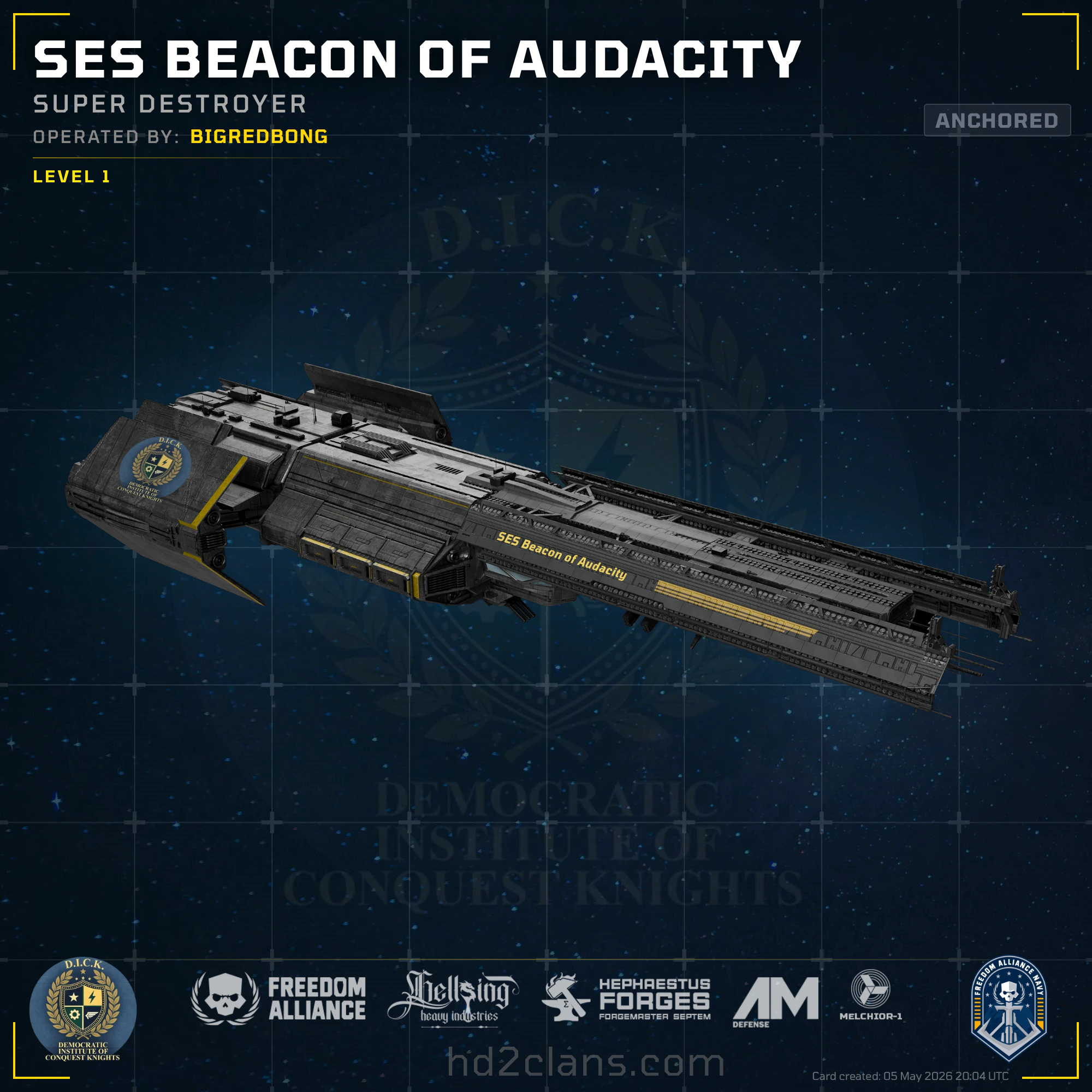SES Beacon of Audacity