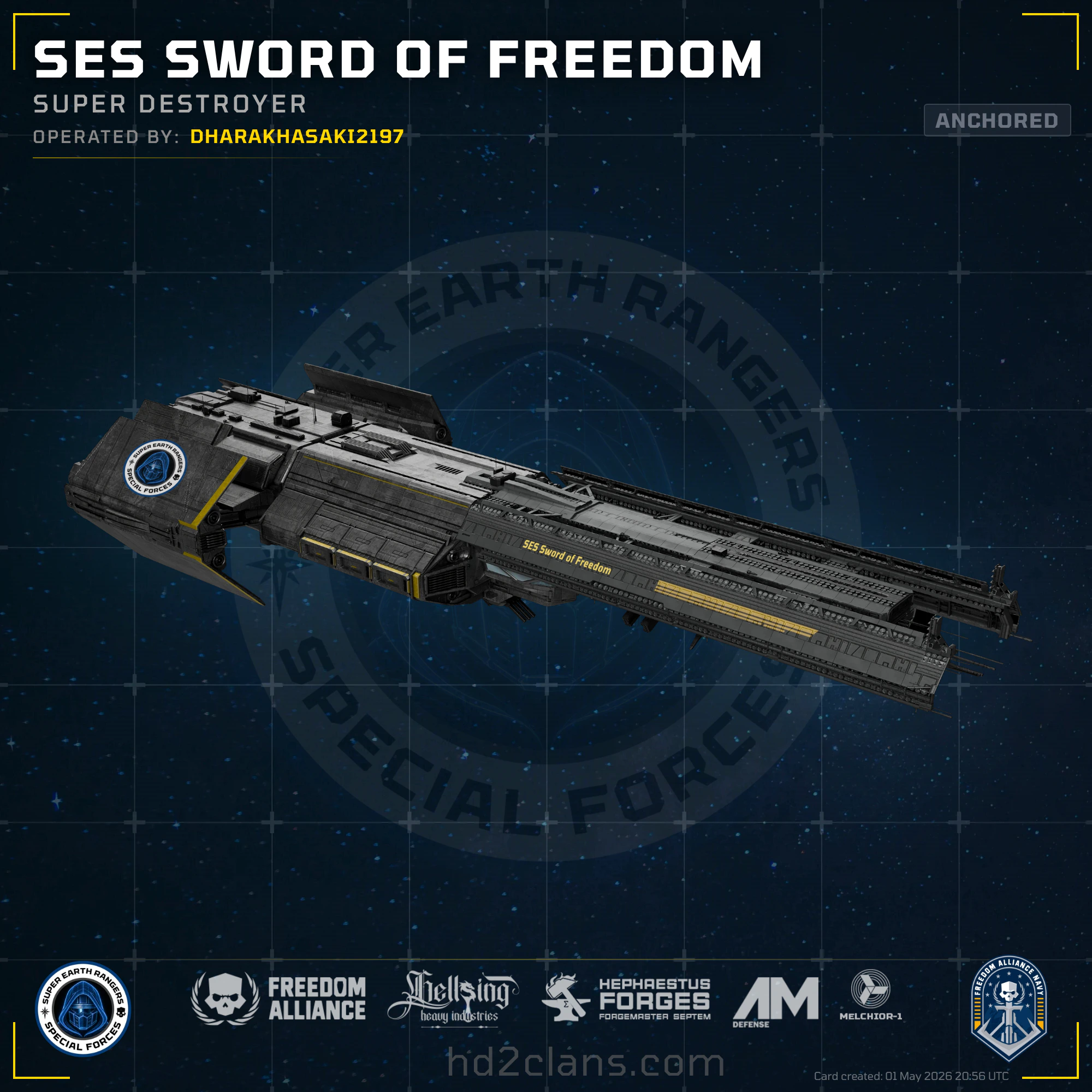 SES Sword of Freedom