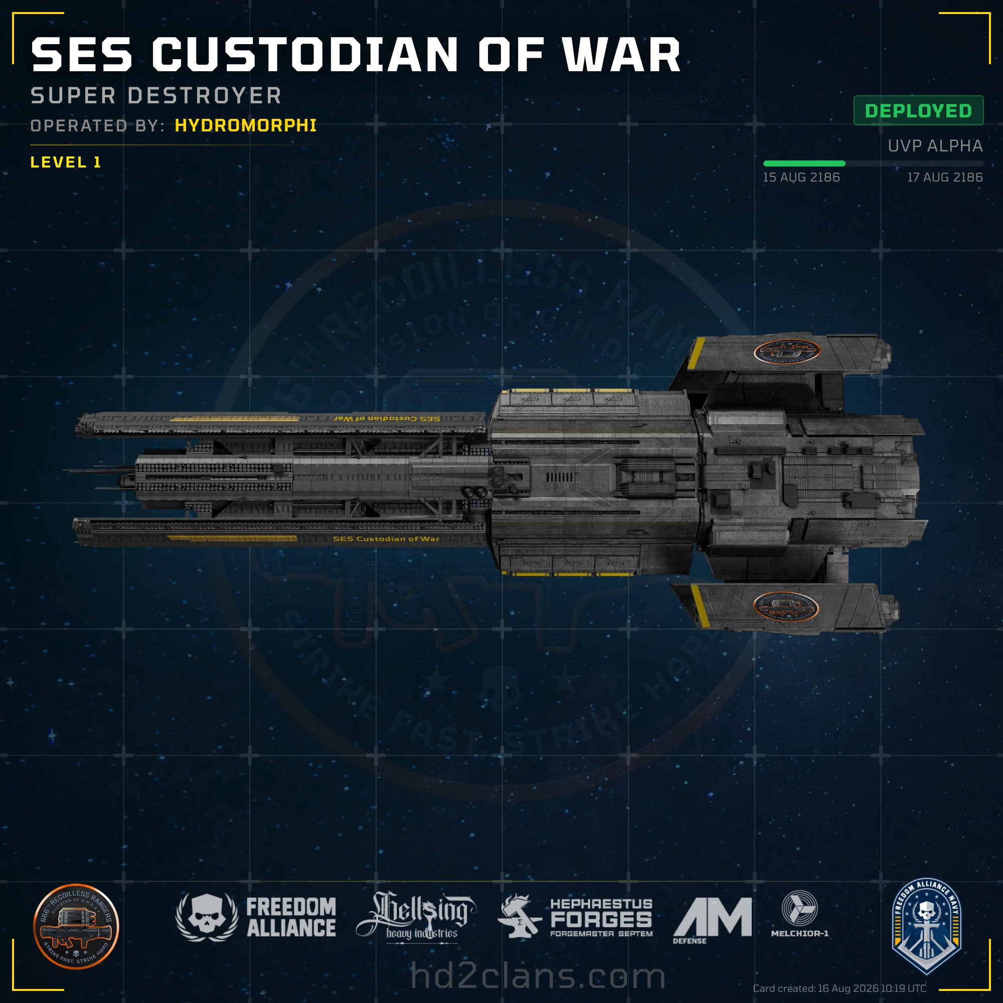 SES Custodian of War
