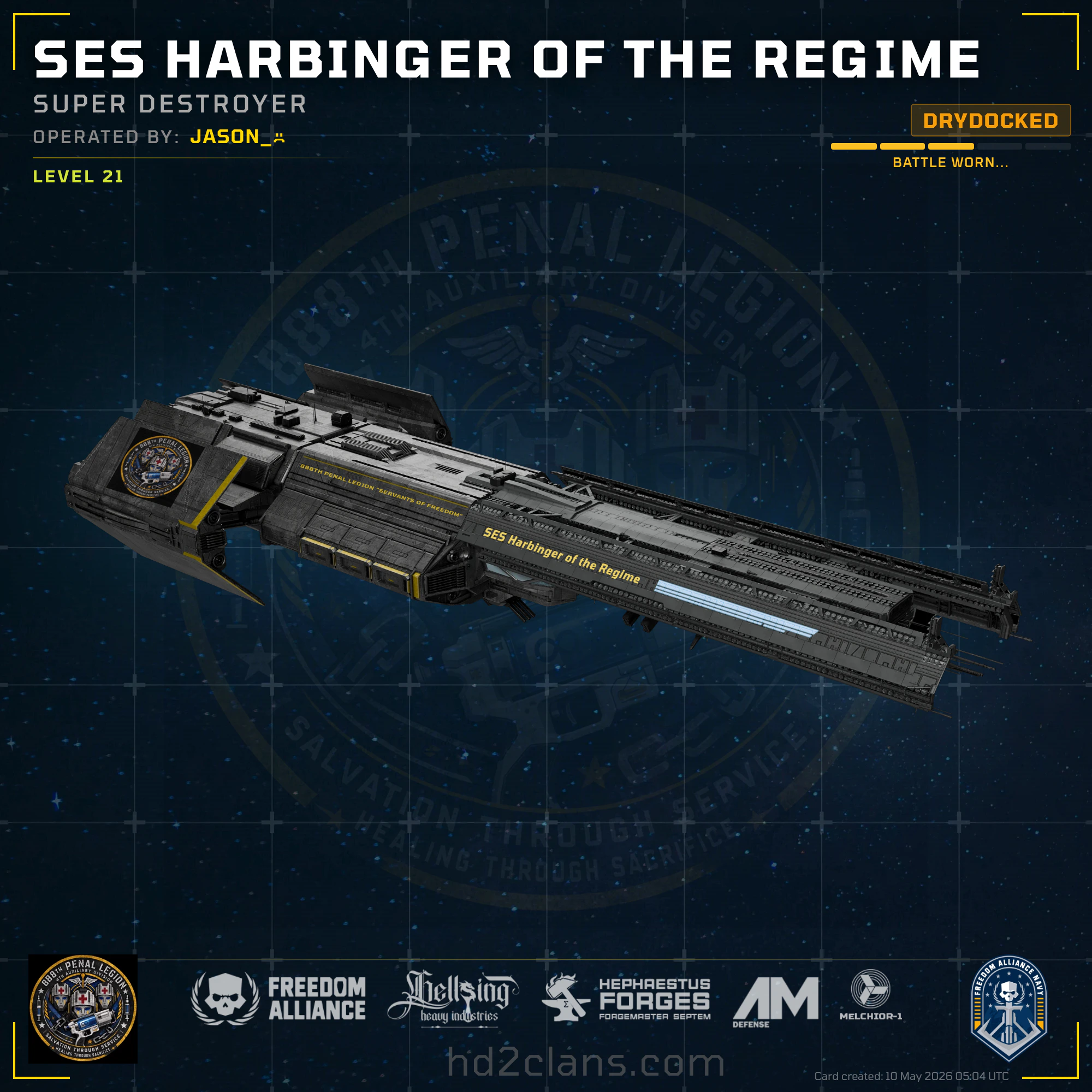 SES Harbinger of the Regime
