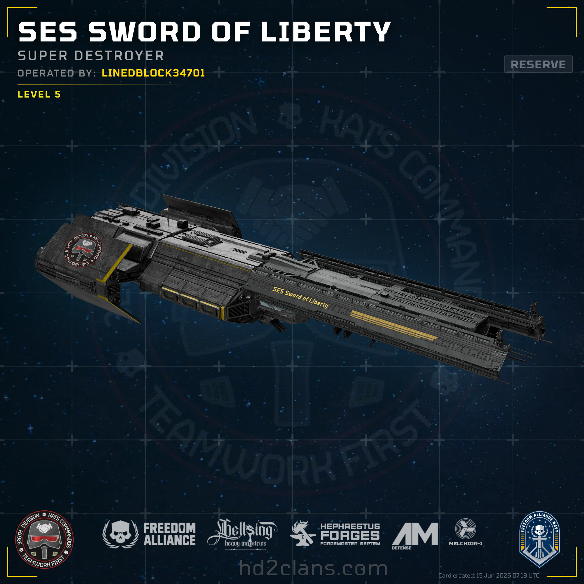 SES Sword of Liberty