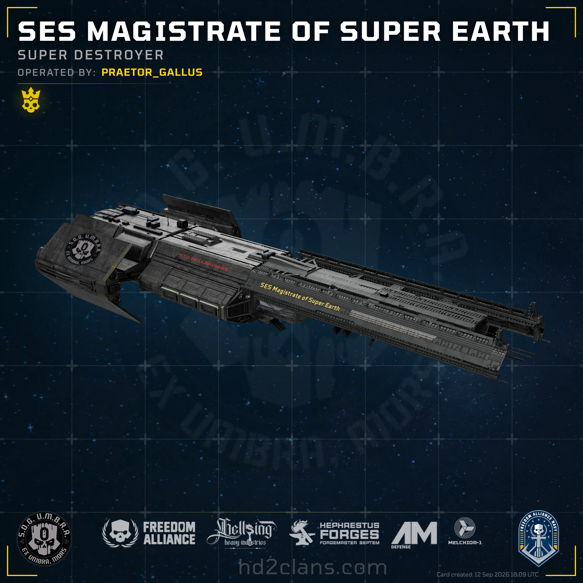 SES Magistrate of Super Earth