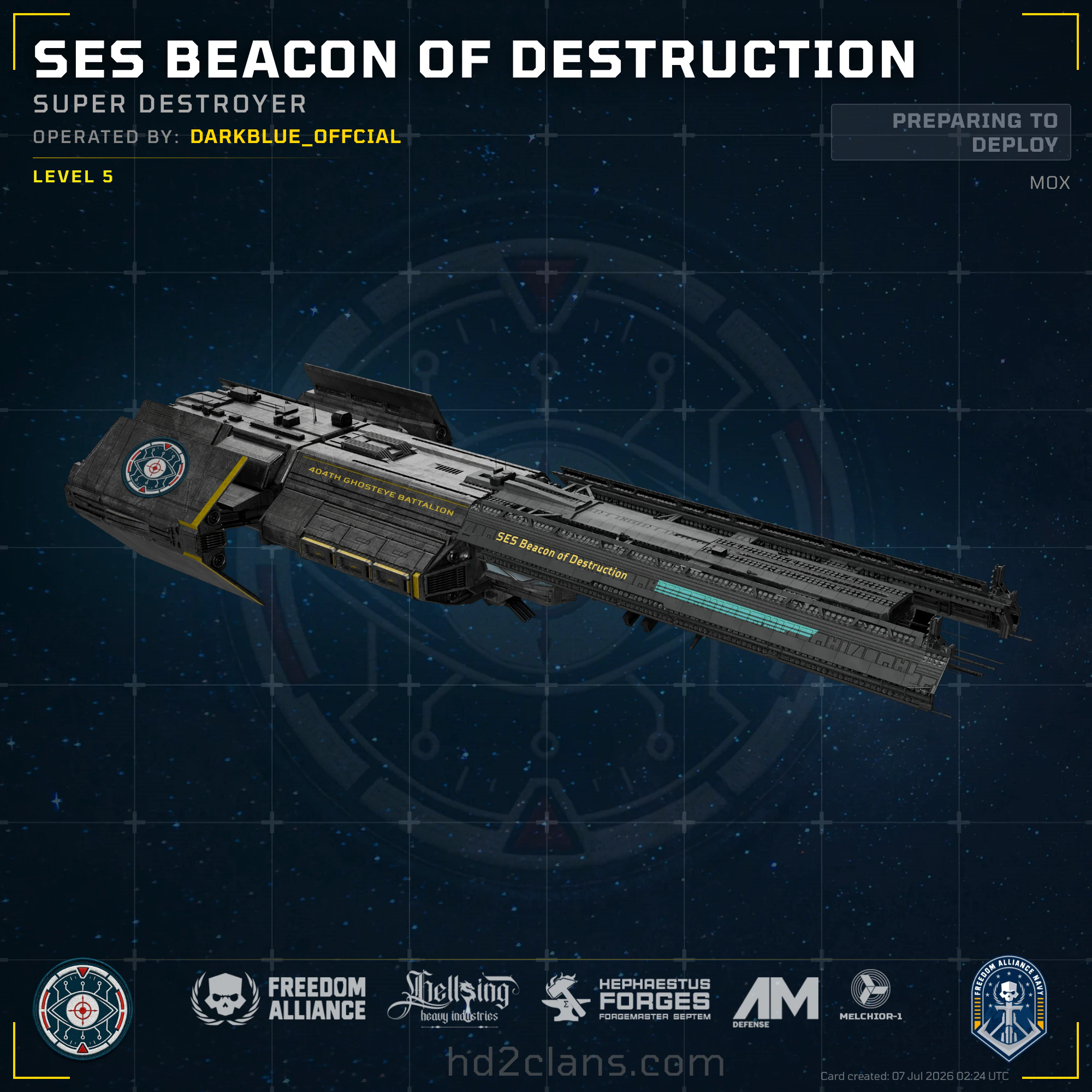 SES Beacon of Destruction