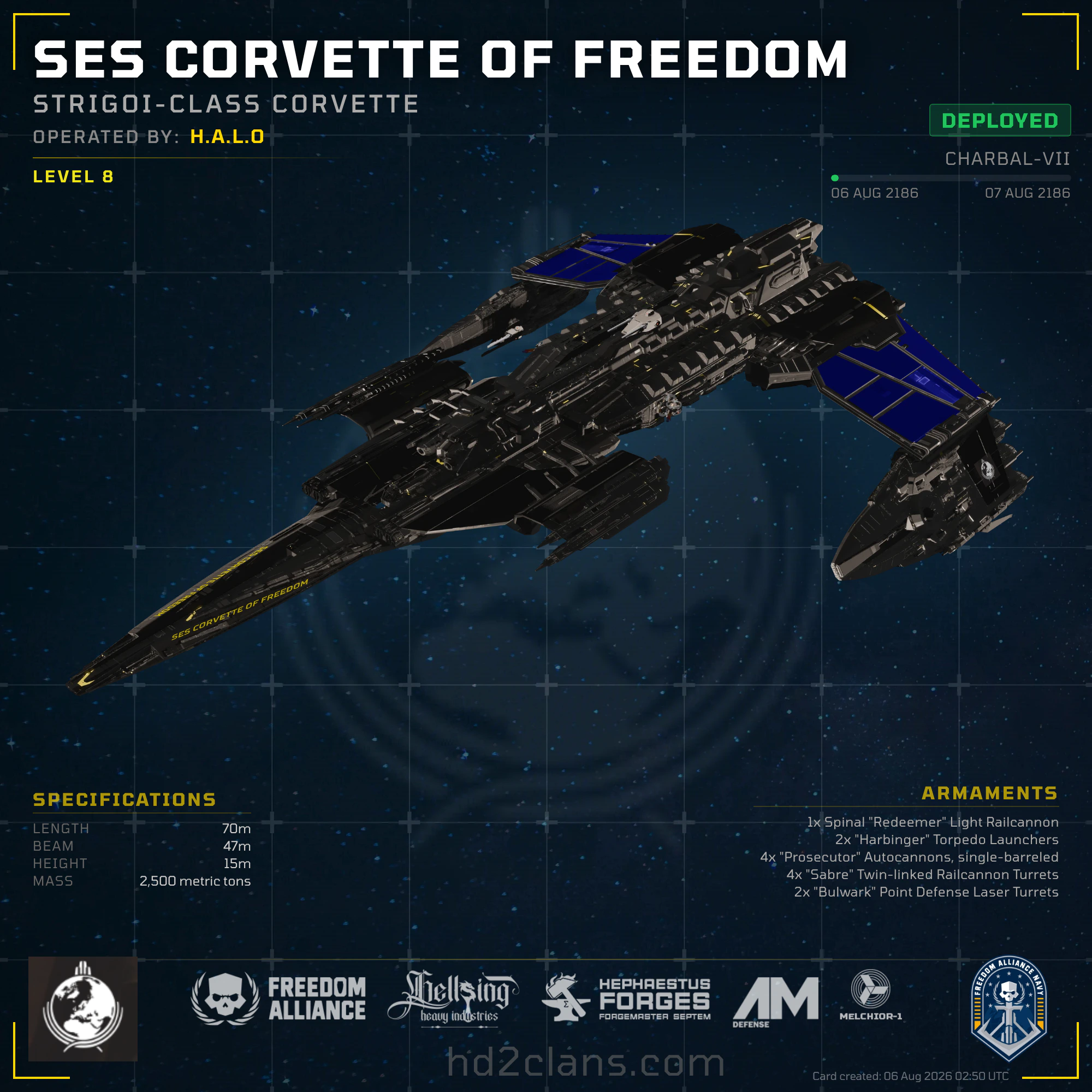 SES CORVETTE OF FREEDOM