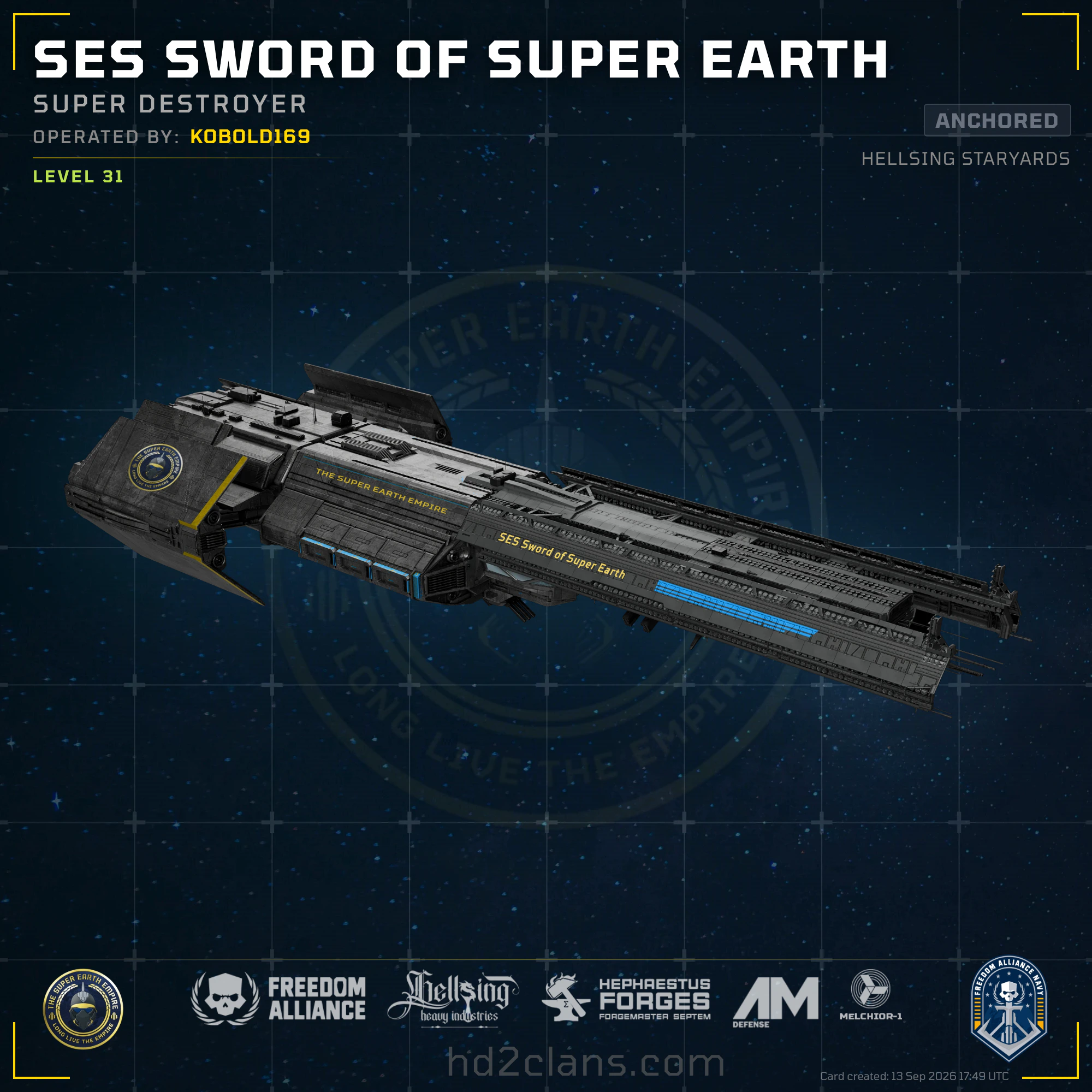 SES Sword of Super Earth