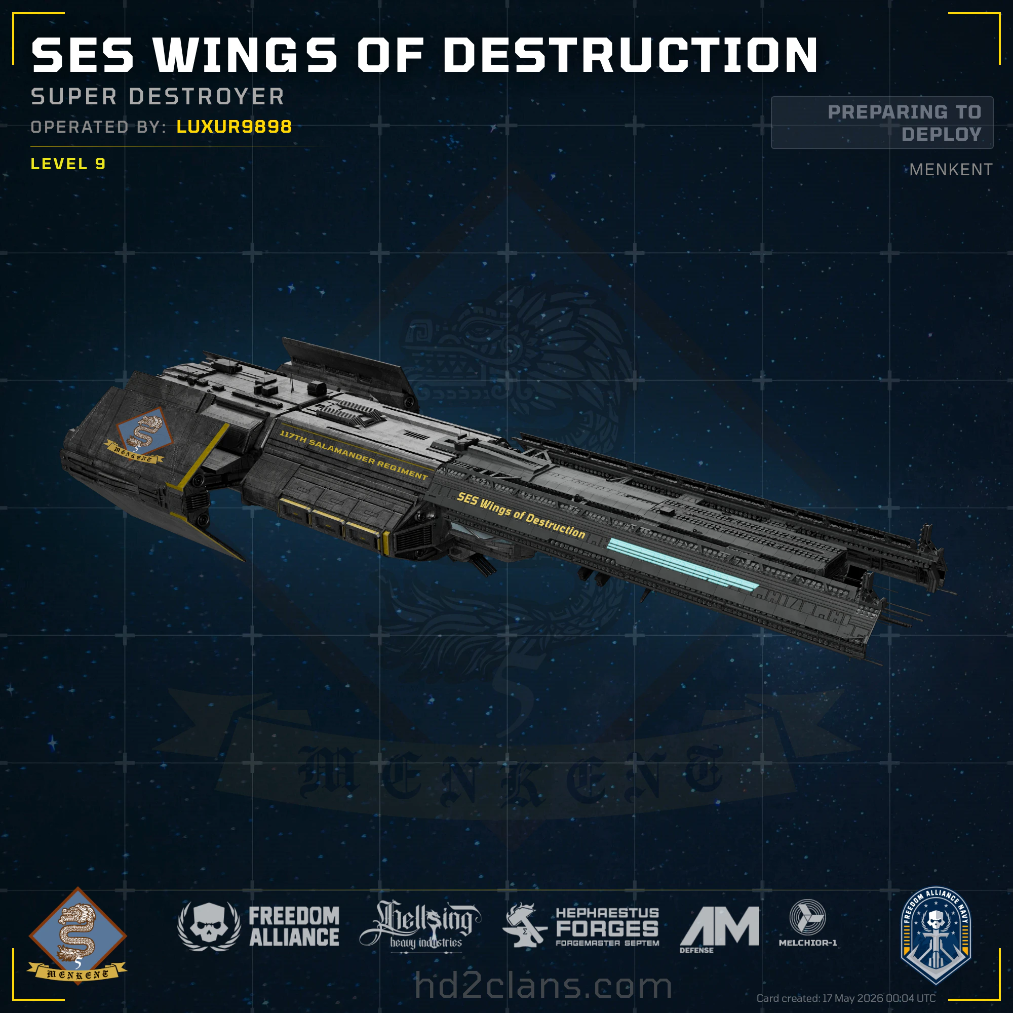 SES Wings of Destruction