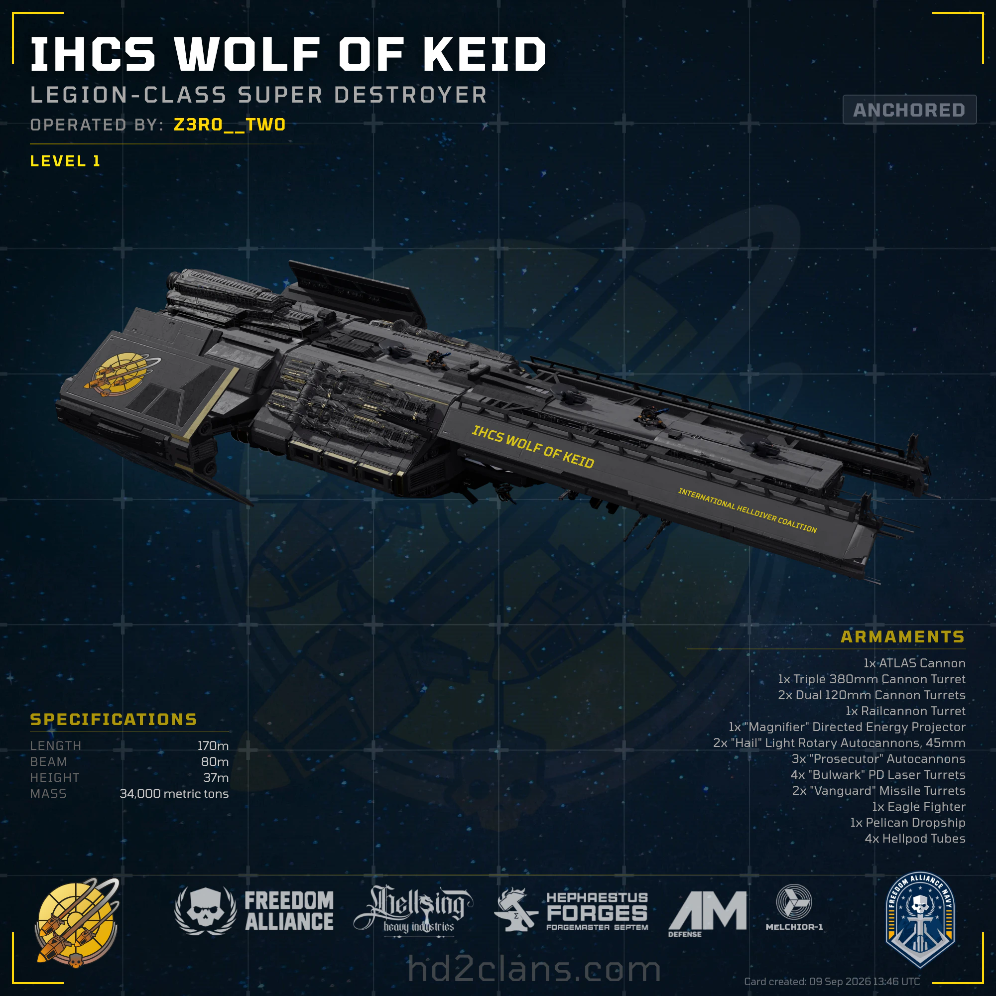 IHCS Wolf of Keid