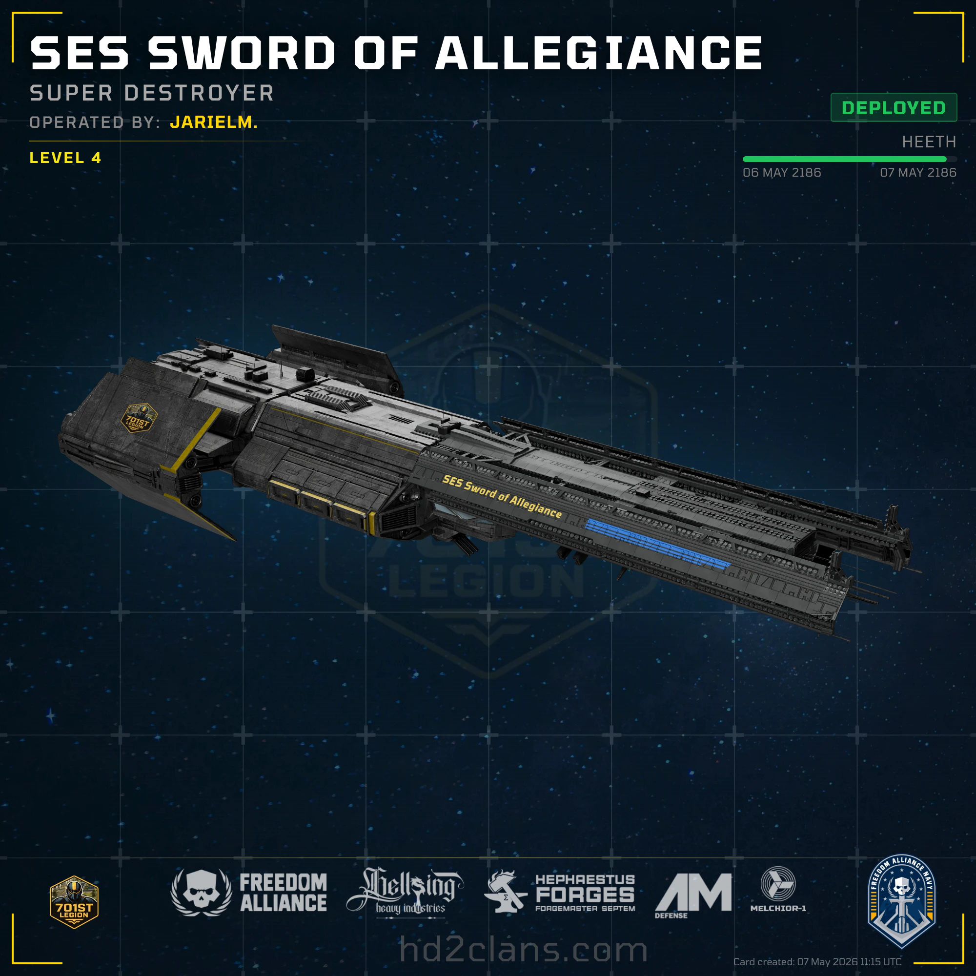 SES Sword of Allegiance