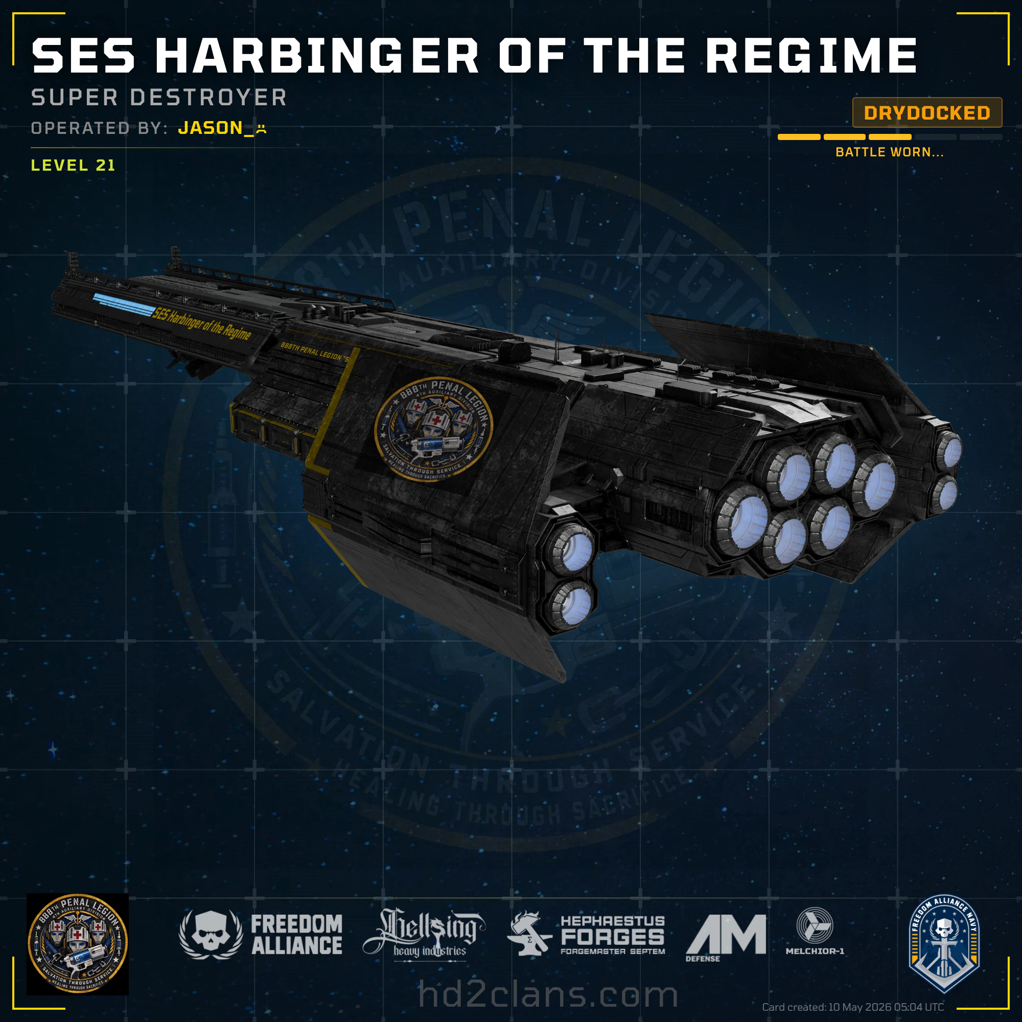 SES Harbinger of the Regime