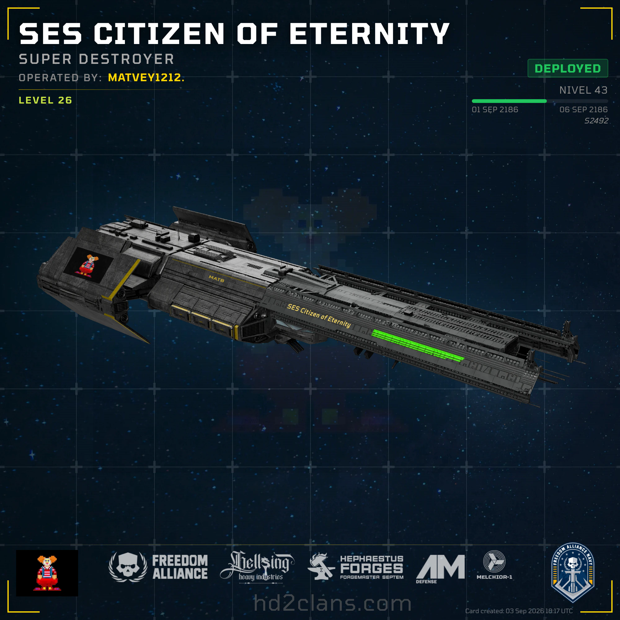 SES Citizen of Eternity