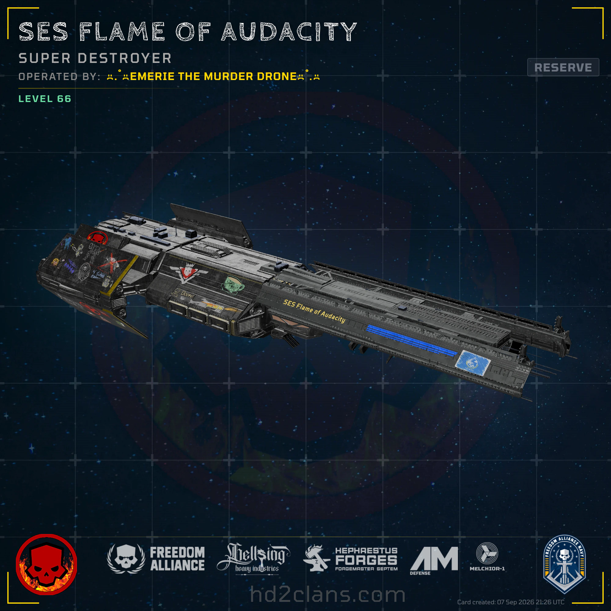 SES Flame of Audacity