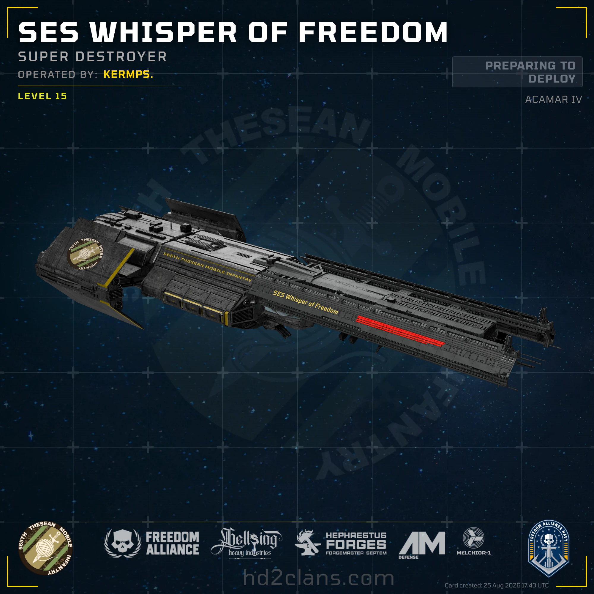 SES Whisper of Freedom