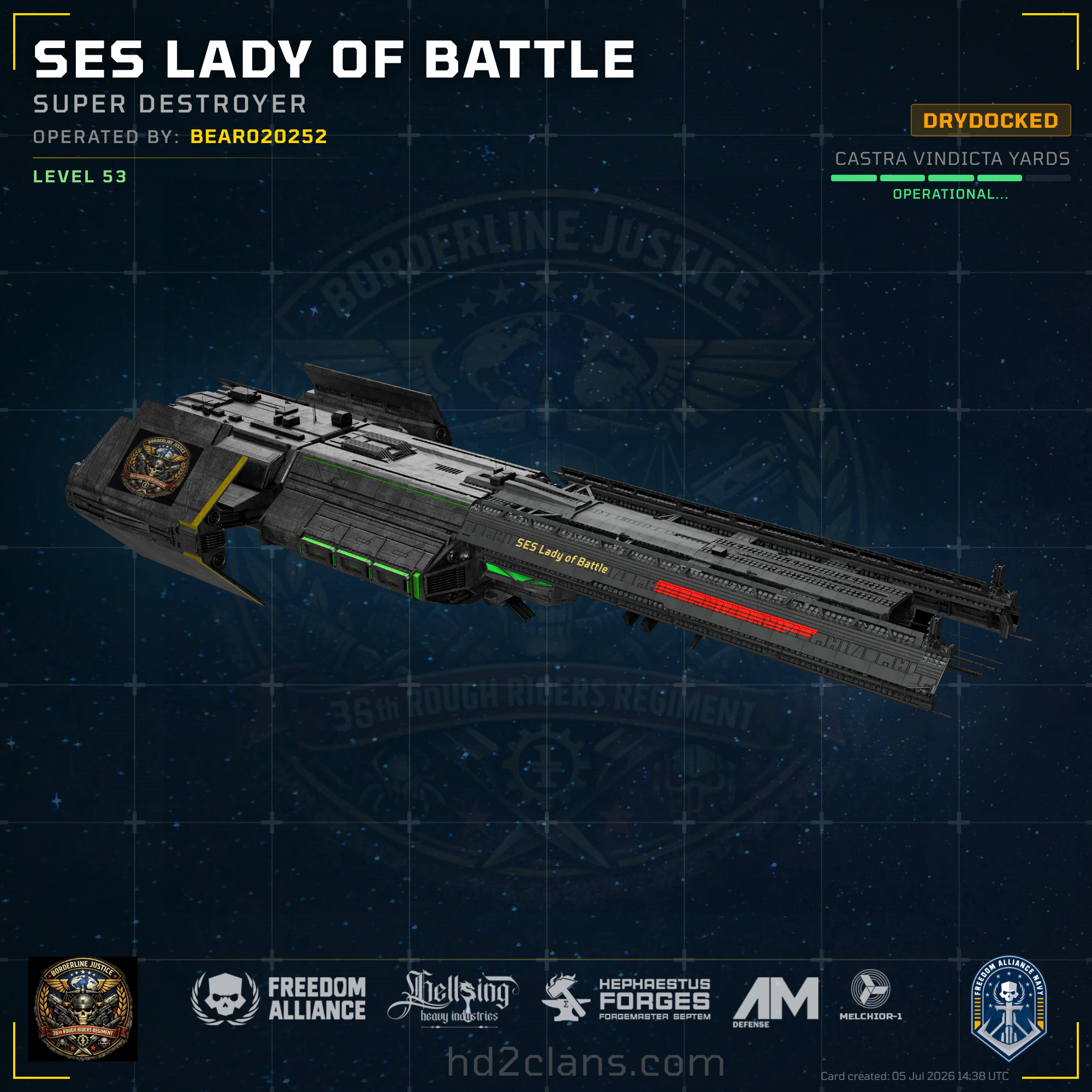 SES Lady of Battle