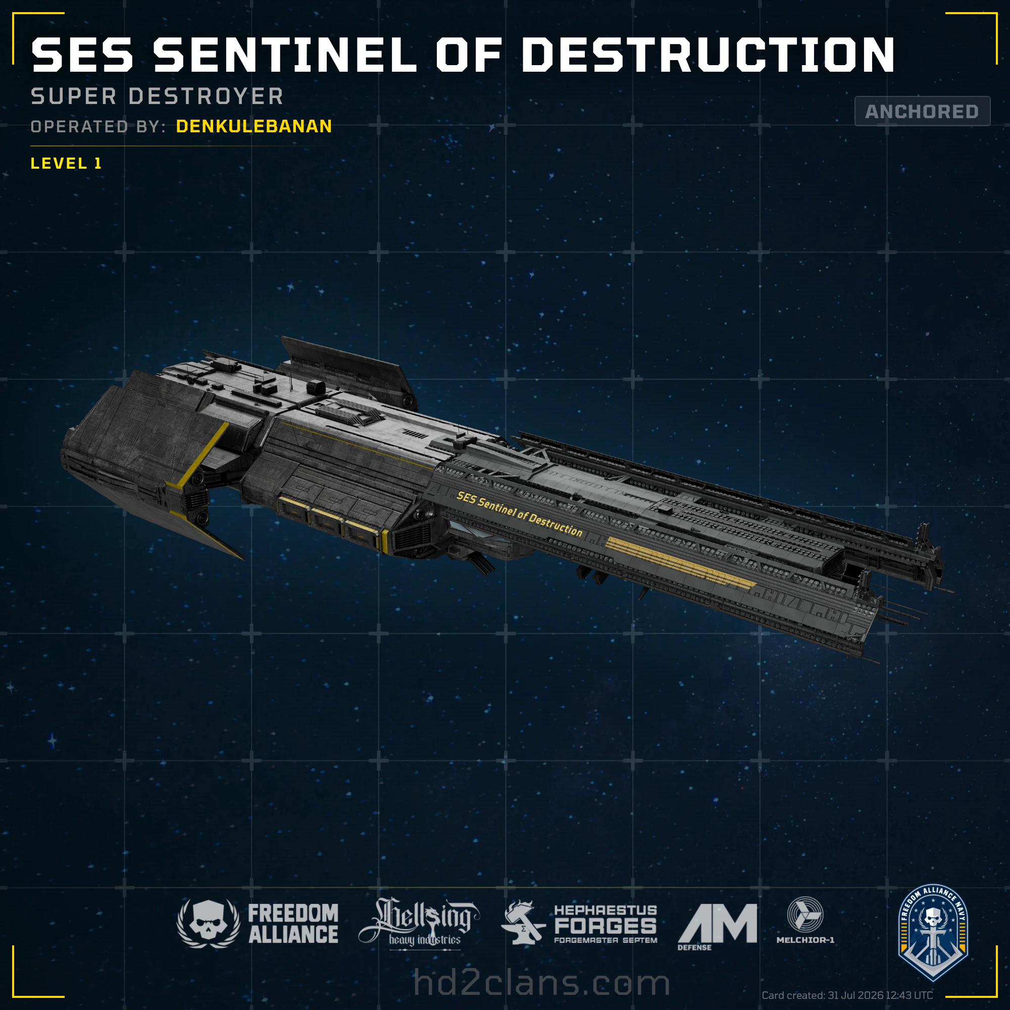 SES Sentinel of Destruction