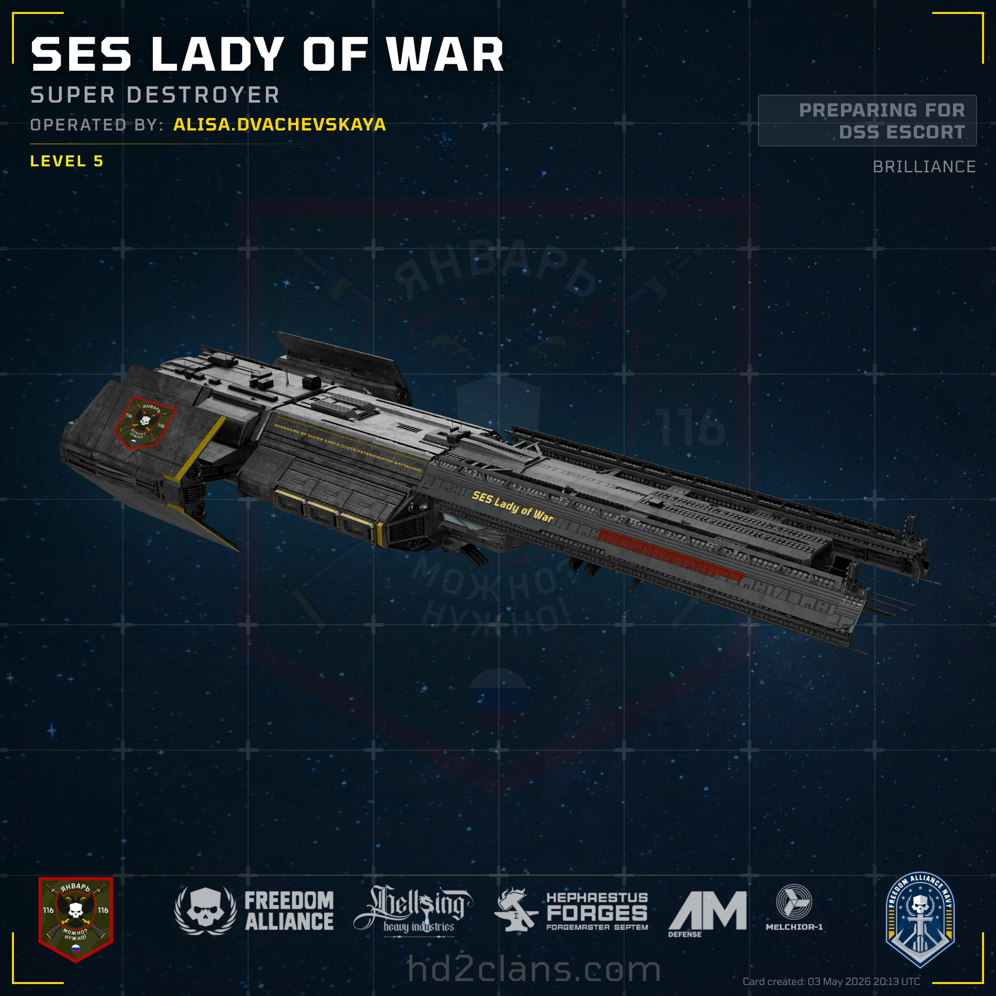 SES Lady of War