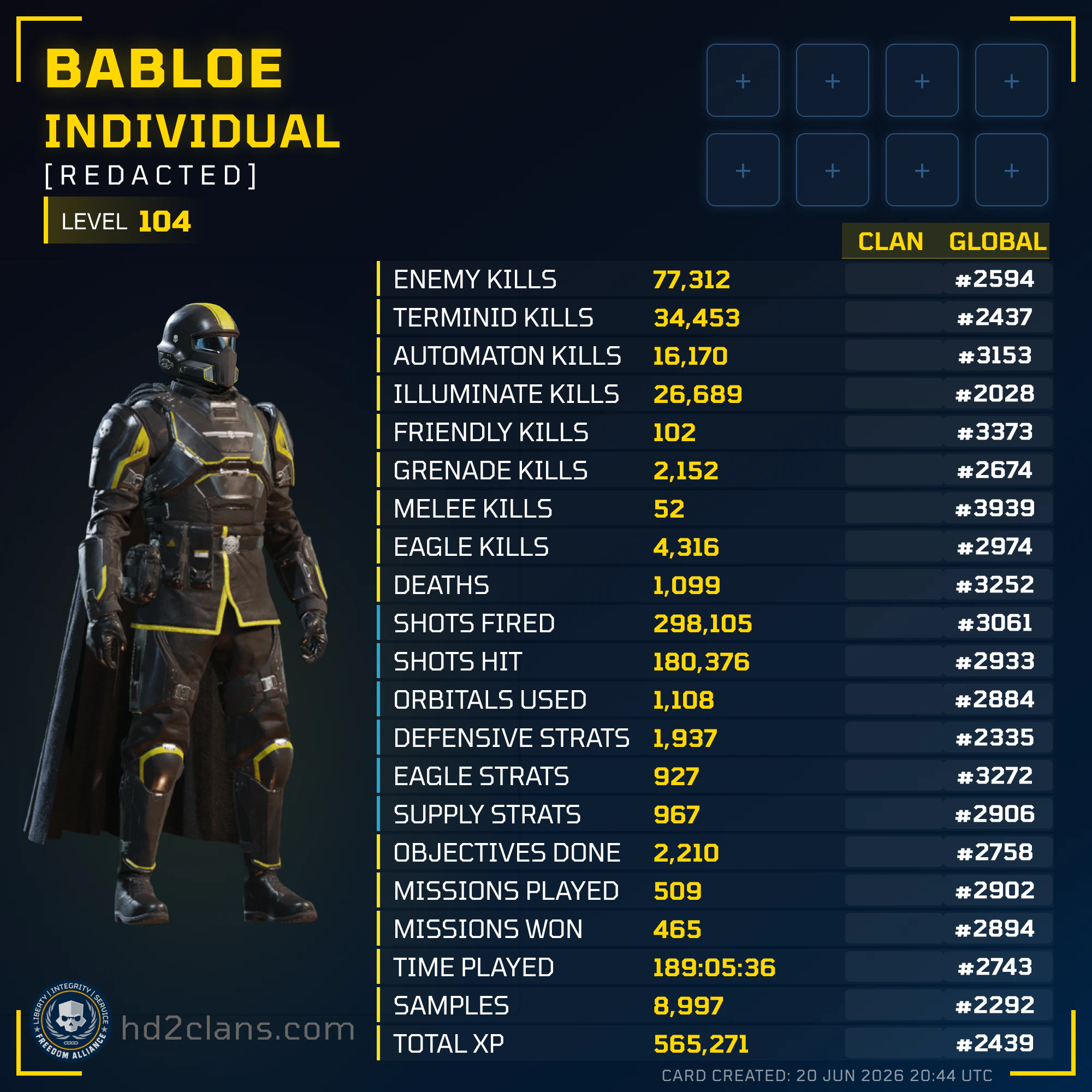 Player Card