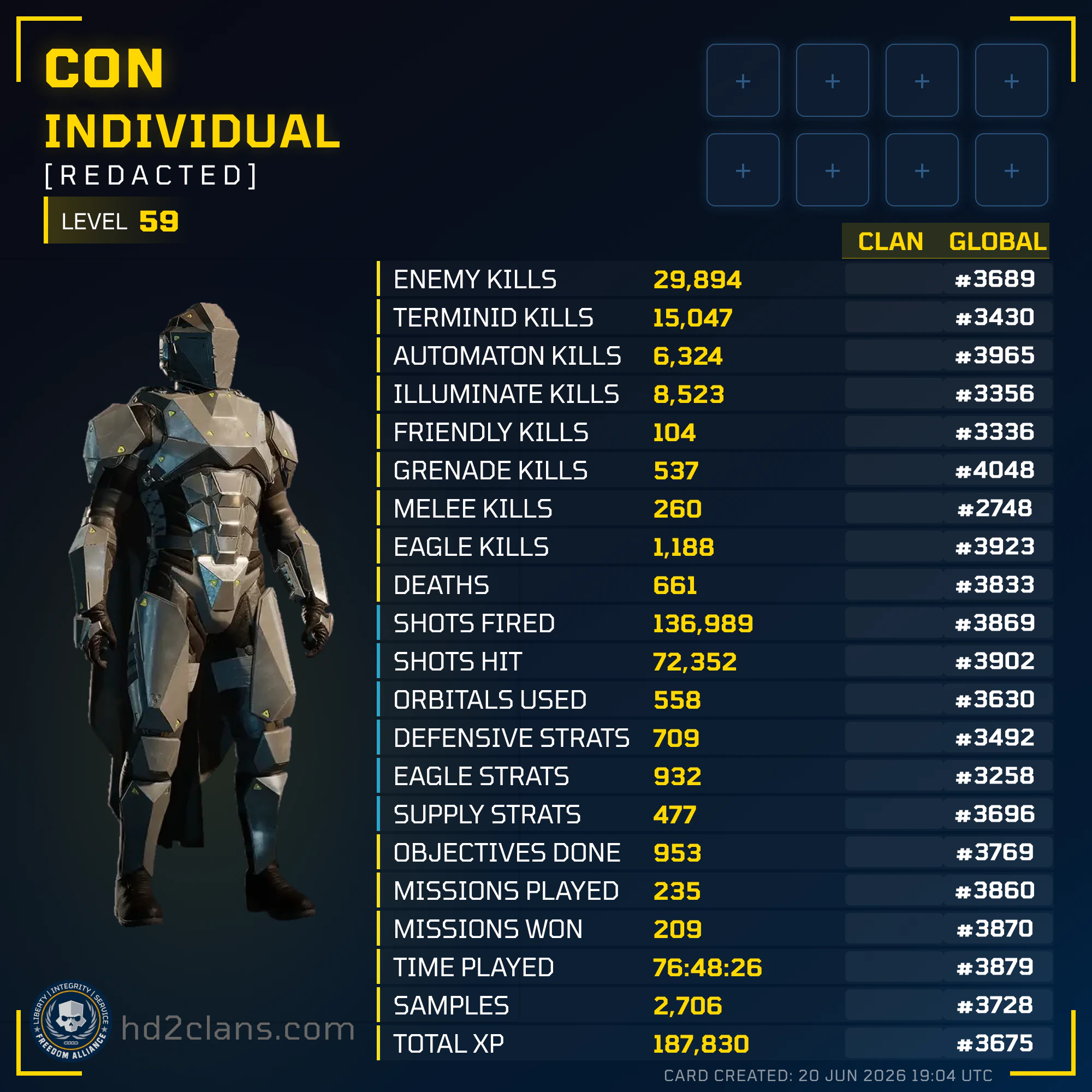 Player Card