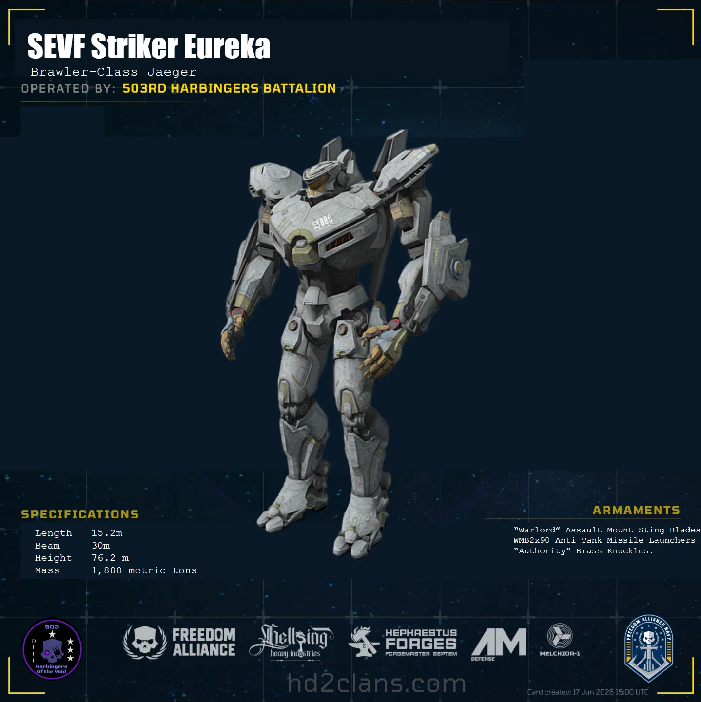 SEVF Striker Eureka