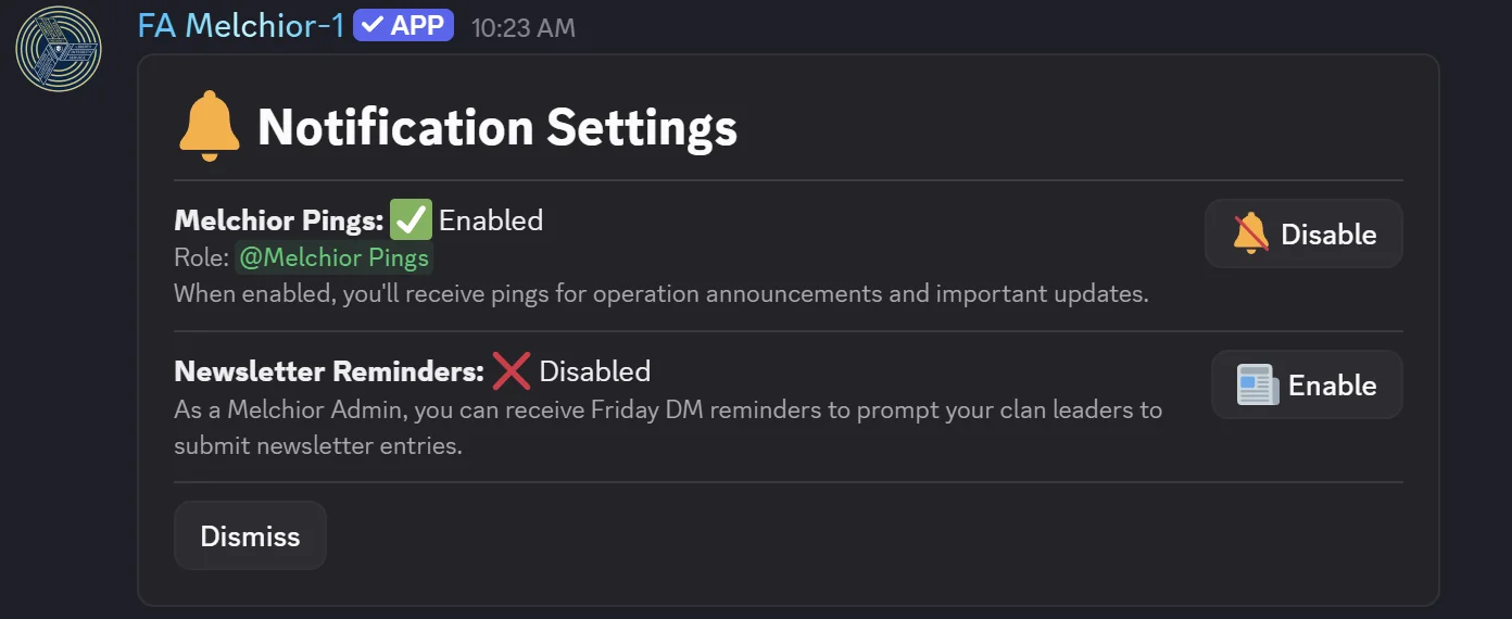 Adding Your Clan's Updates to the Weekly Newsletter